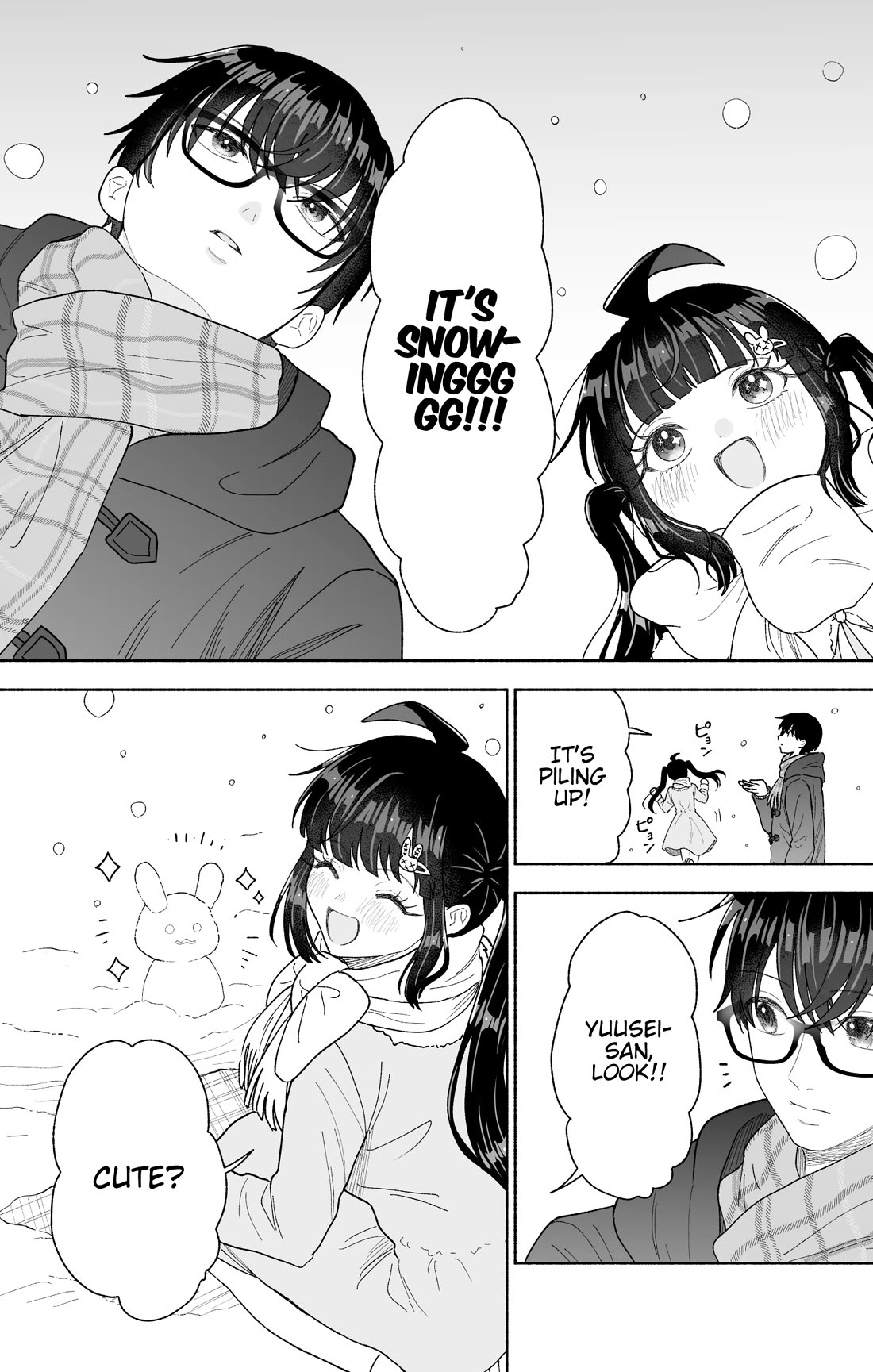Girls Are Not Dress-up Dolls for the Sake of Men Chapter 31.6 page 1 - Chapter 31.6: The Two of Them Playing in the Snow