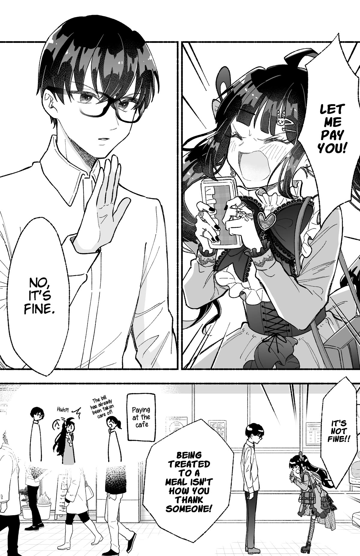Girls Are Not Dress-up Dolls for the Sake of Men Chapter 6 page 1 - Chapter 6: The Girl With the Cute Clothes and He Want to Meet Again