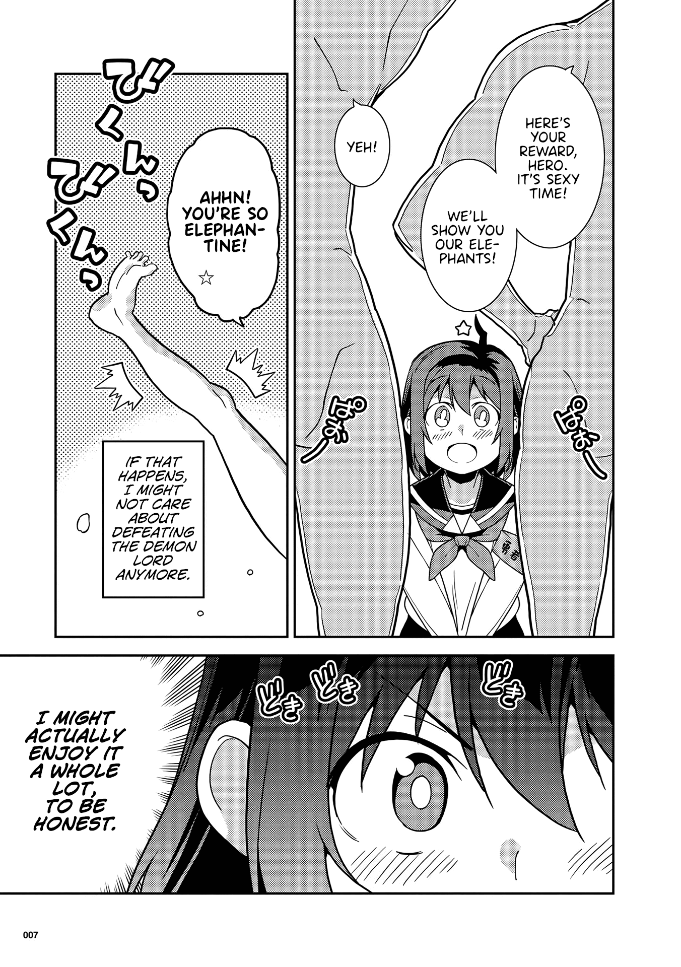 Girls from different worlds Chapter 1 page 8 - Chapter 1: Hero-chan Can't Admit it!
