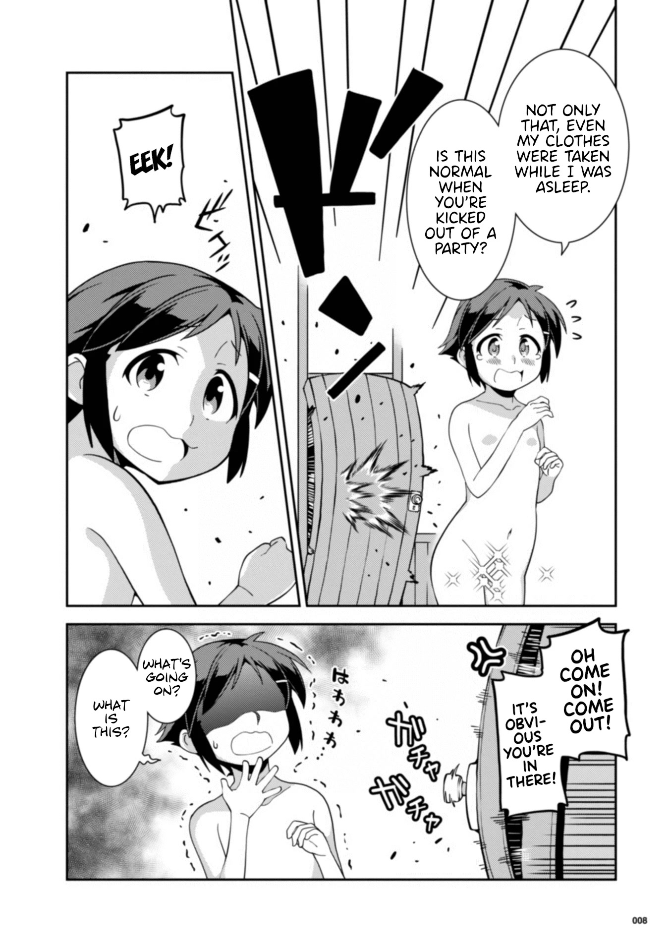 Girls from different worlds Chapter 9 page 9 - Chapter 9: Not Only Did I Get Kicked Out of the Party, but now I'm Naked, Too?