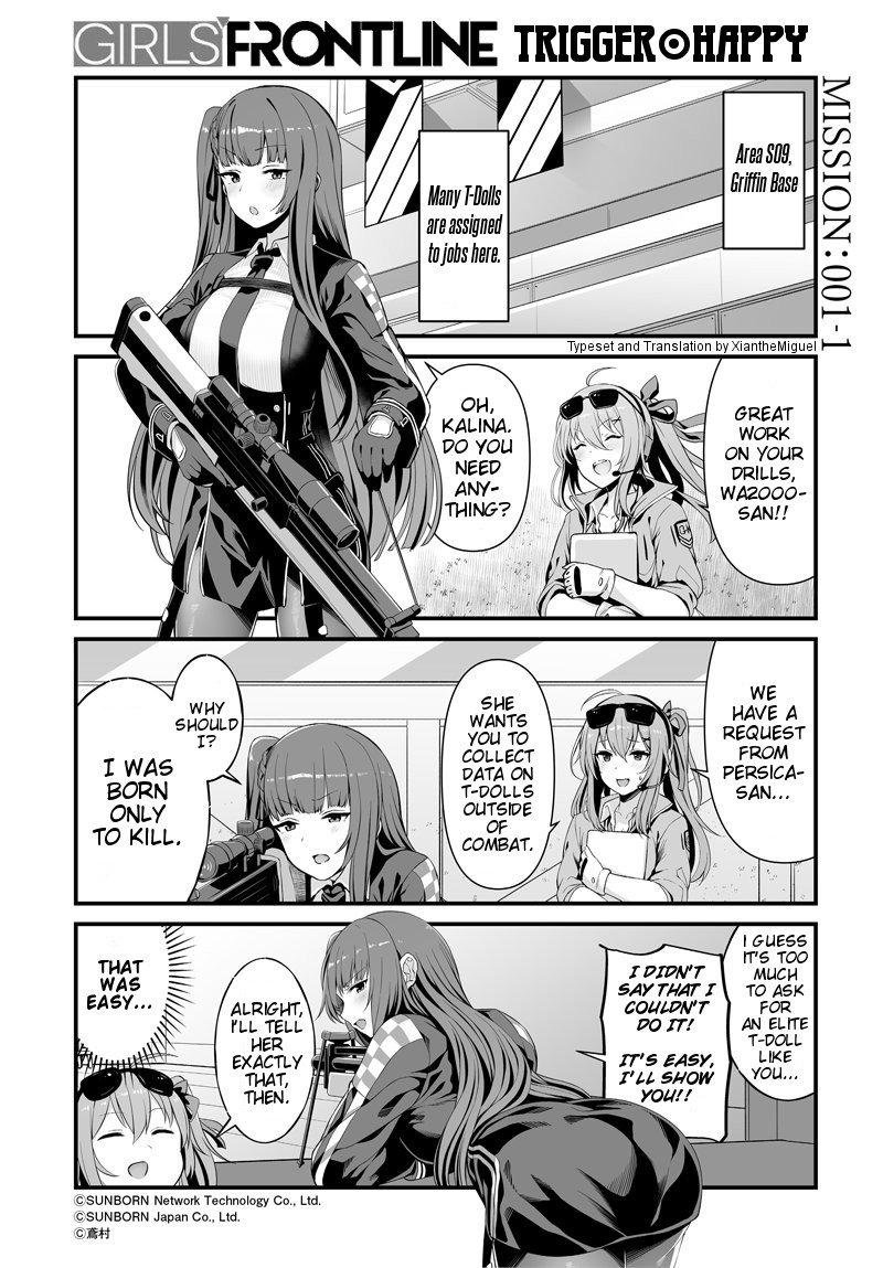 Girls' Frontline Trigger Happy Chapter 1 page 2 - Chapter 1: MISSION 1