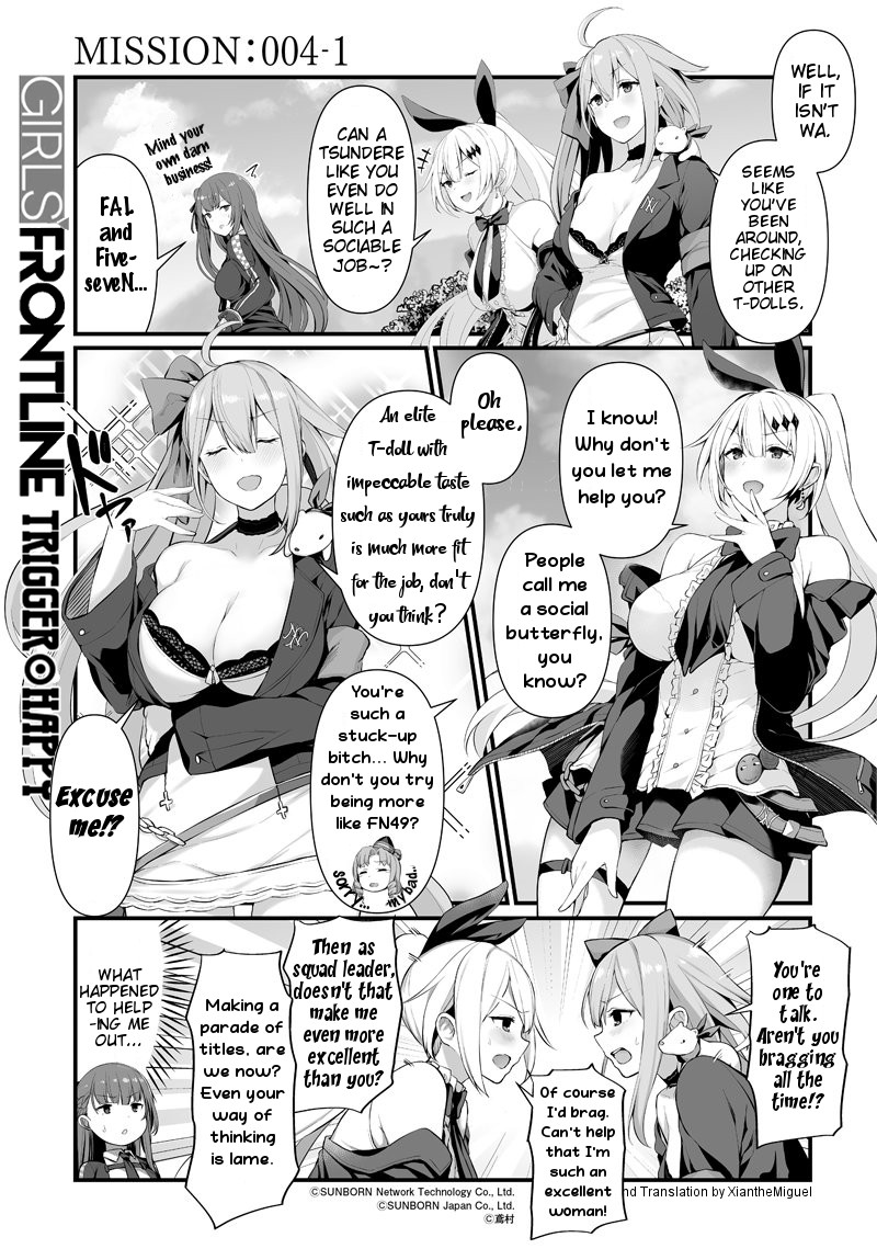 Girls' Frontline Trigger Happy Chapter 4 page 1 - Chapter 4: MISSION 4