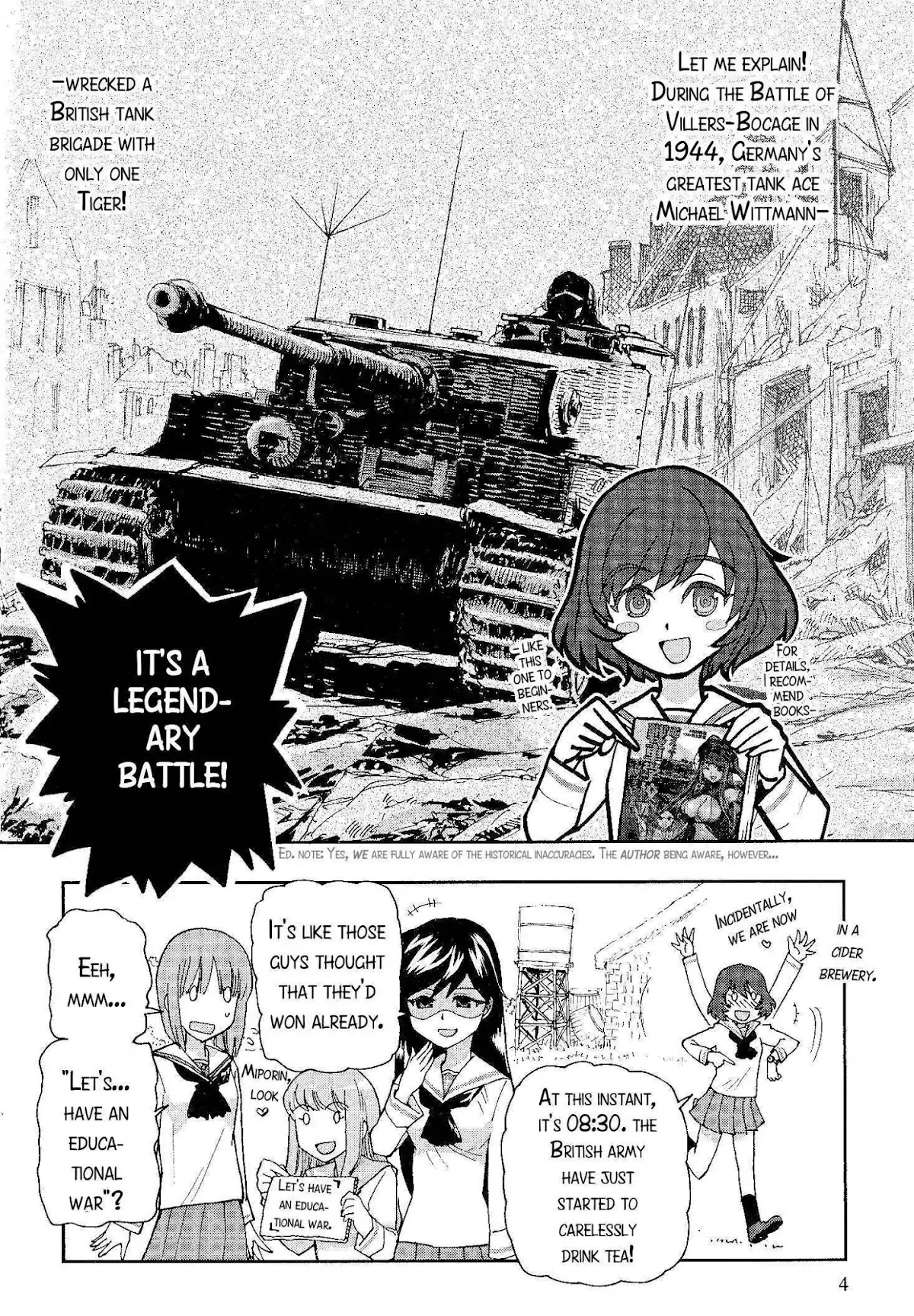 Girls & Panzer - Comic Anthology Chapter 1.1 page 2 - Vol.1 Chapter 1: Girls und Panzer in Villers-Bocage [by Nogami Takeshi]