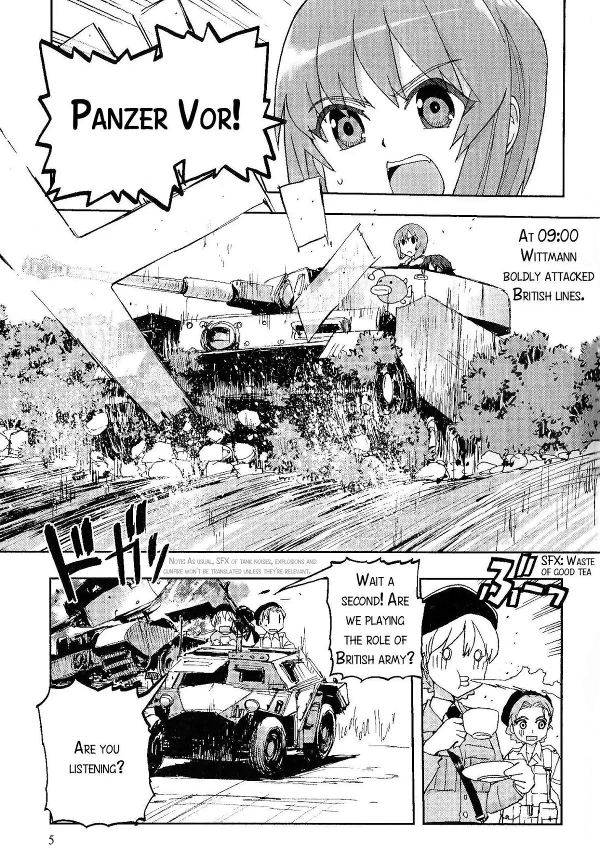 Girls & Panzer - Comic Anthology Chapter 1.1 page 3 - Vol.1 Chapter 1: Girls und Panzer in Villers-Bocage [by Nogami Takeshi]