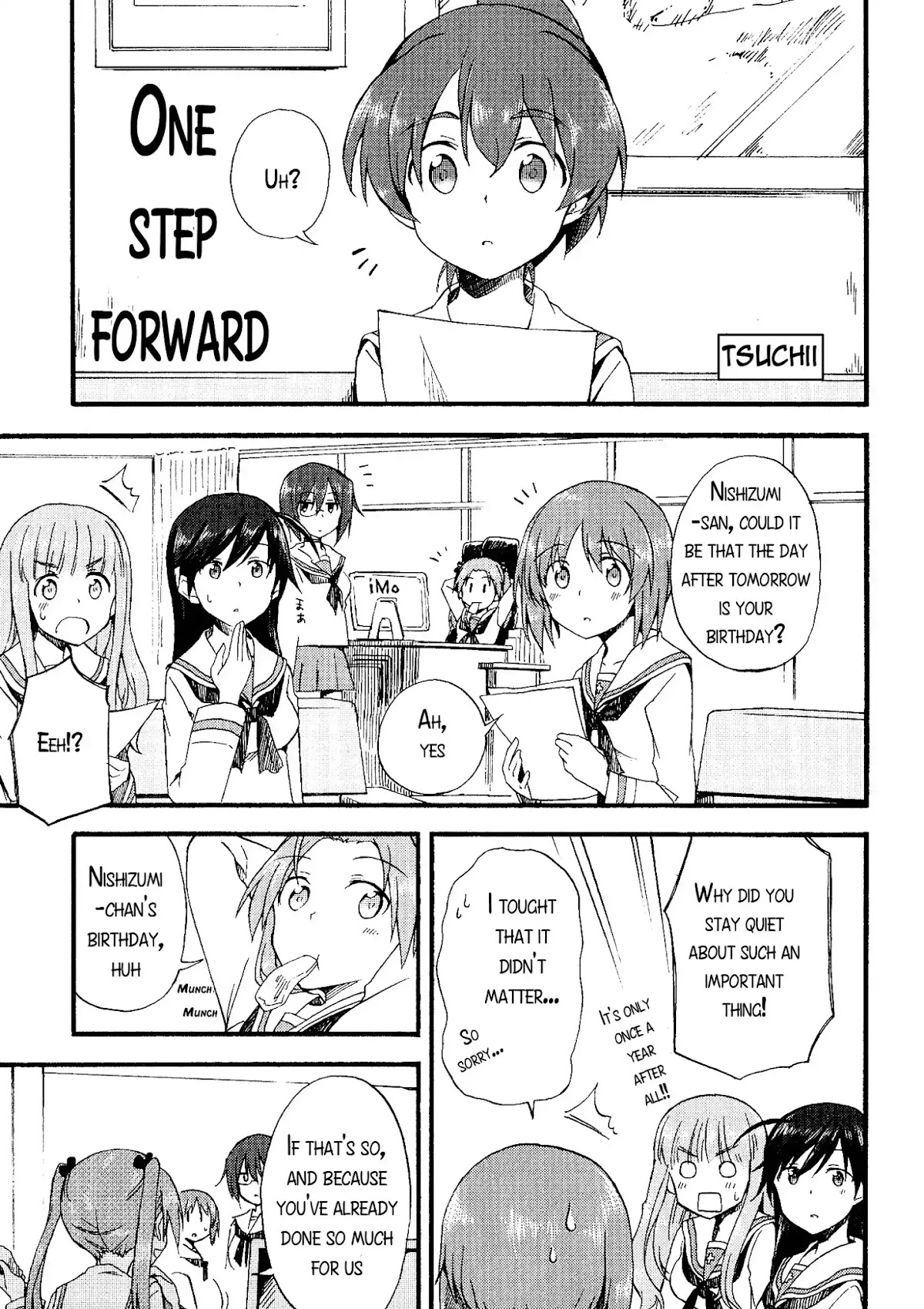 Girls & Panzer - Comic Anthology Chapter 1.12 page 1 - Vol.1 Chapter 12: One Step Forward [by Tsuchii]