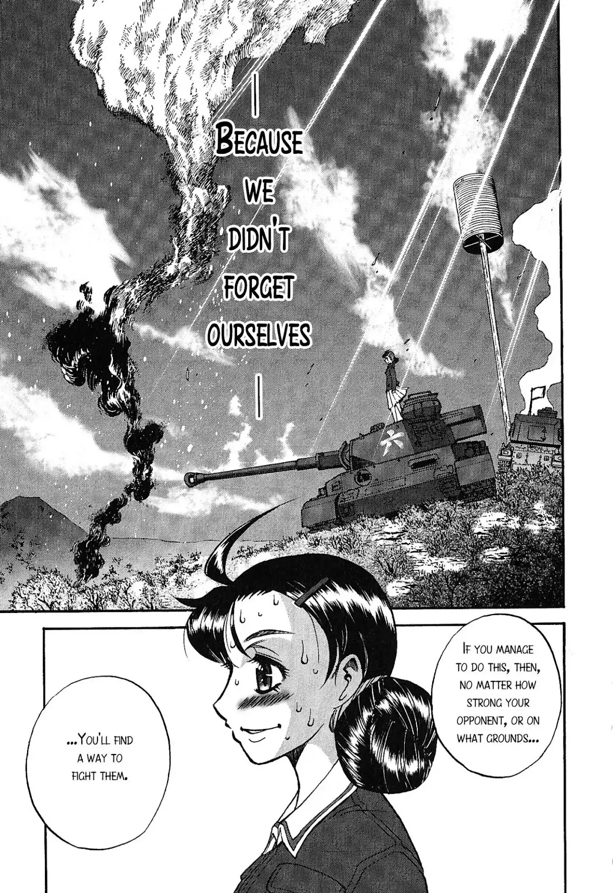 Girls & Panzer - Comic Anthology Chapter 1.13 page 6 - Vol.1 Chapter 13: +14: Girls und Panzer – 1966 – "Full charge! Pivot turn!"