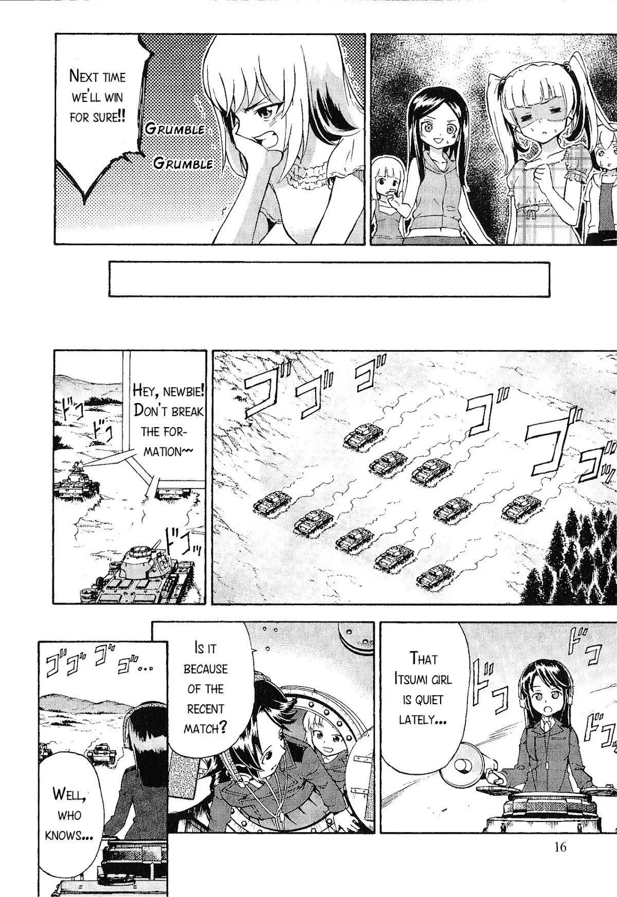 Girls & Panzer - Comic Anthology Chapter 2.1 page 14 - Vol.2 Chapter 1: Erika's Pride [by Saitaniya Ryouichi]