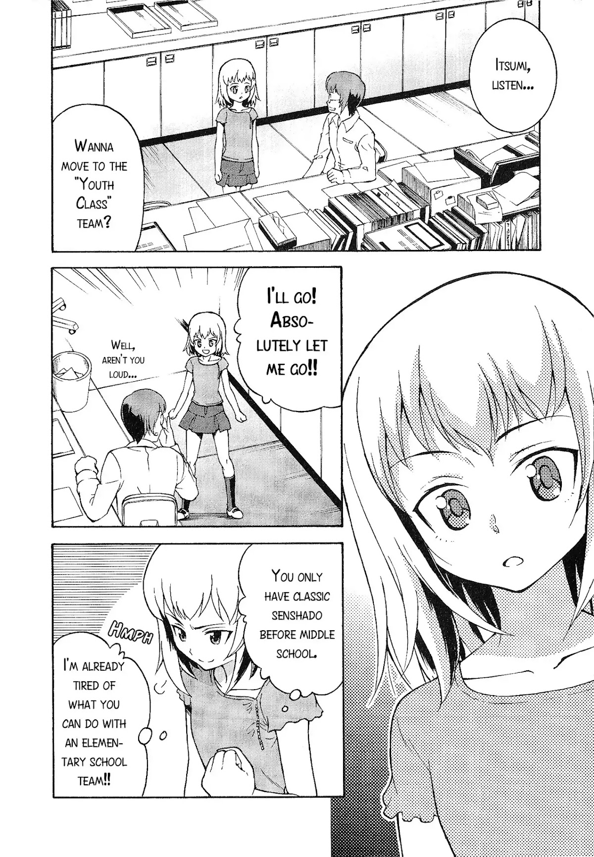 Girls & Panzer - Comic Anthology Chapter 2.1 page 6 - Vol.2 Chapter 1: Erika's Pride [by Saitaniya Ryouichi]