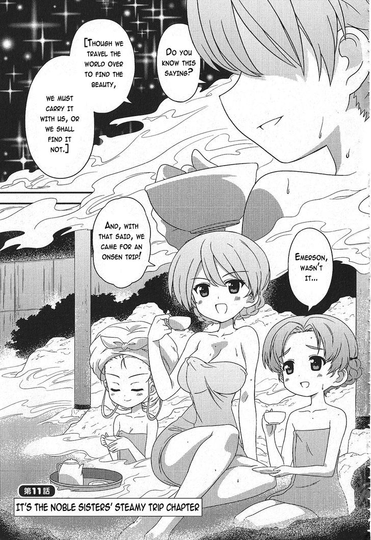 Girls & Panzer - Motto Love Love Sakusen desu! Chapter 11 page 2 - Chapter 11 : It's the Noble Sisters' Steamy Trip!