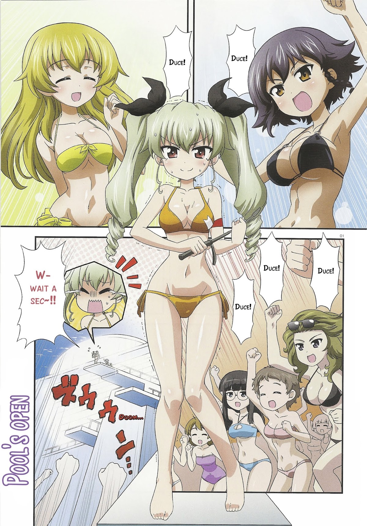 Girls & Panzer - Motto Love Love Sakusen desu! Chapter 27.2 page 1 - Chapter 27 v2 : It's- Anchovy, Swim!