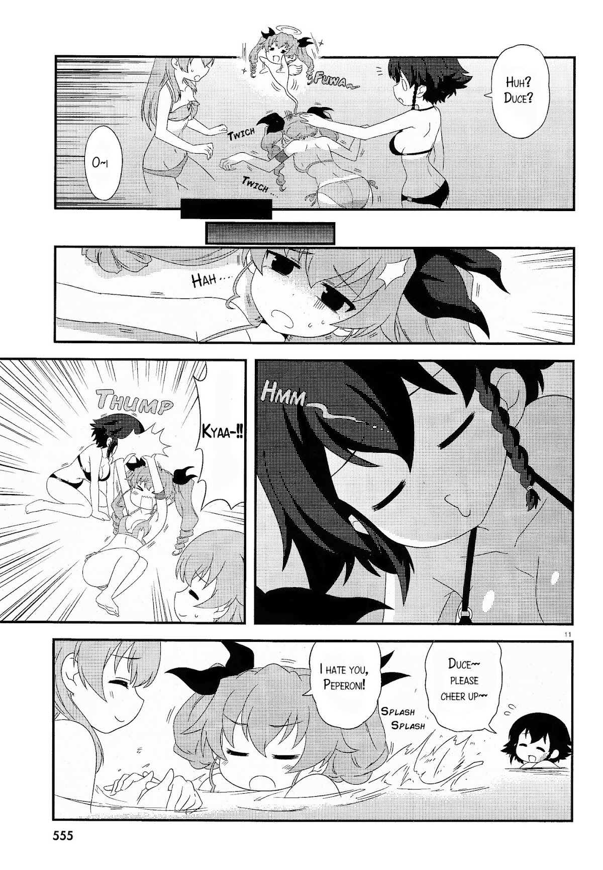 Girls & Panzer - Motto Love Love Sakusen desu! Chapter 27.2 page 10 - Chapter 27 v2 : It's- Anchovy, Swim!