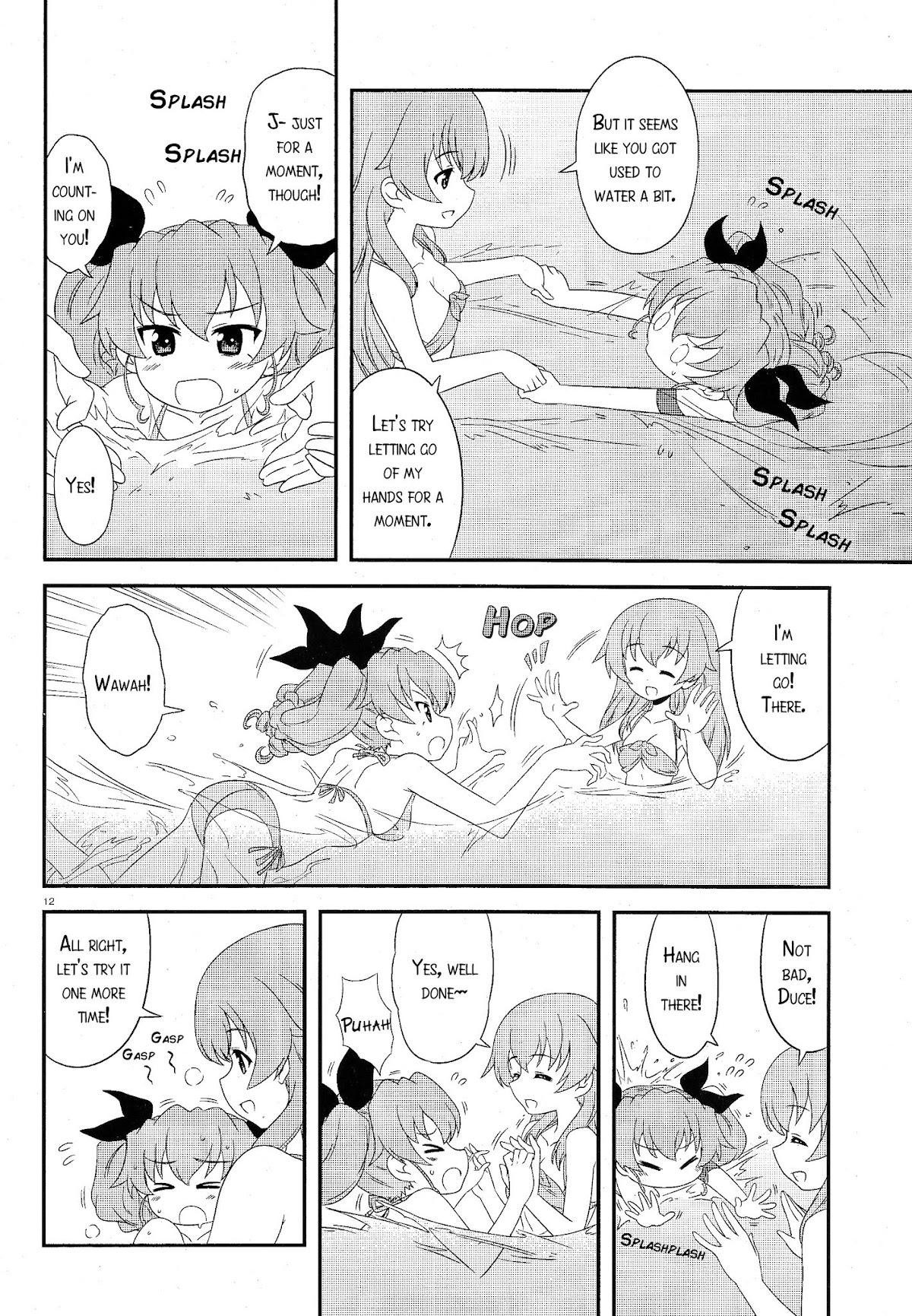 Girls & Panzer - Motto Love Love Sakusen desu! Chapter 27.2 page 11 - Chapter 27 v2 : It's- Anchovy, Swim!