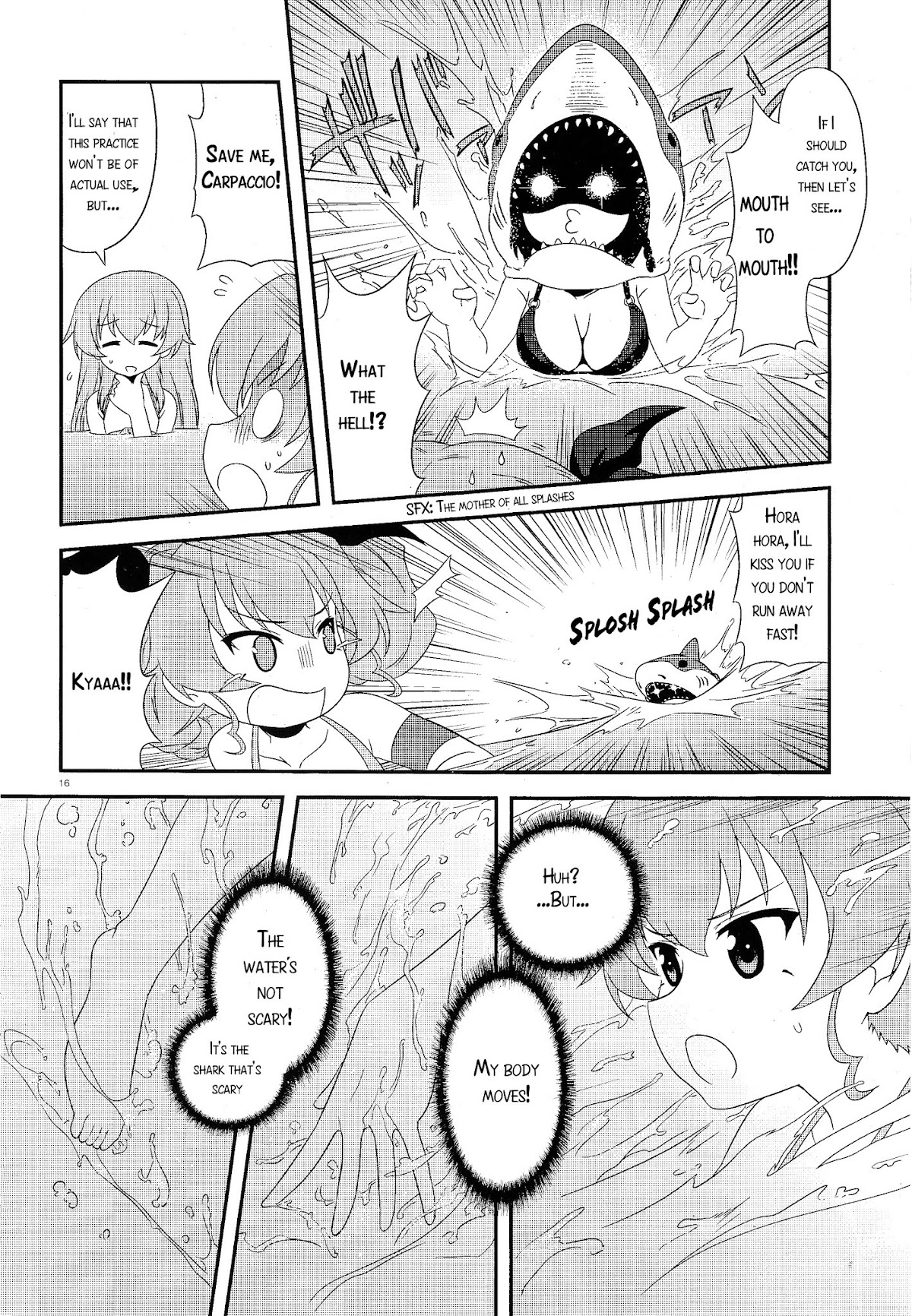 Girls & Panzer - Motto Love Love Sakusen desu! Chapter 27.2 page 15 - Chapter 27 v2 : It's- Anchovy, Swim!