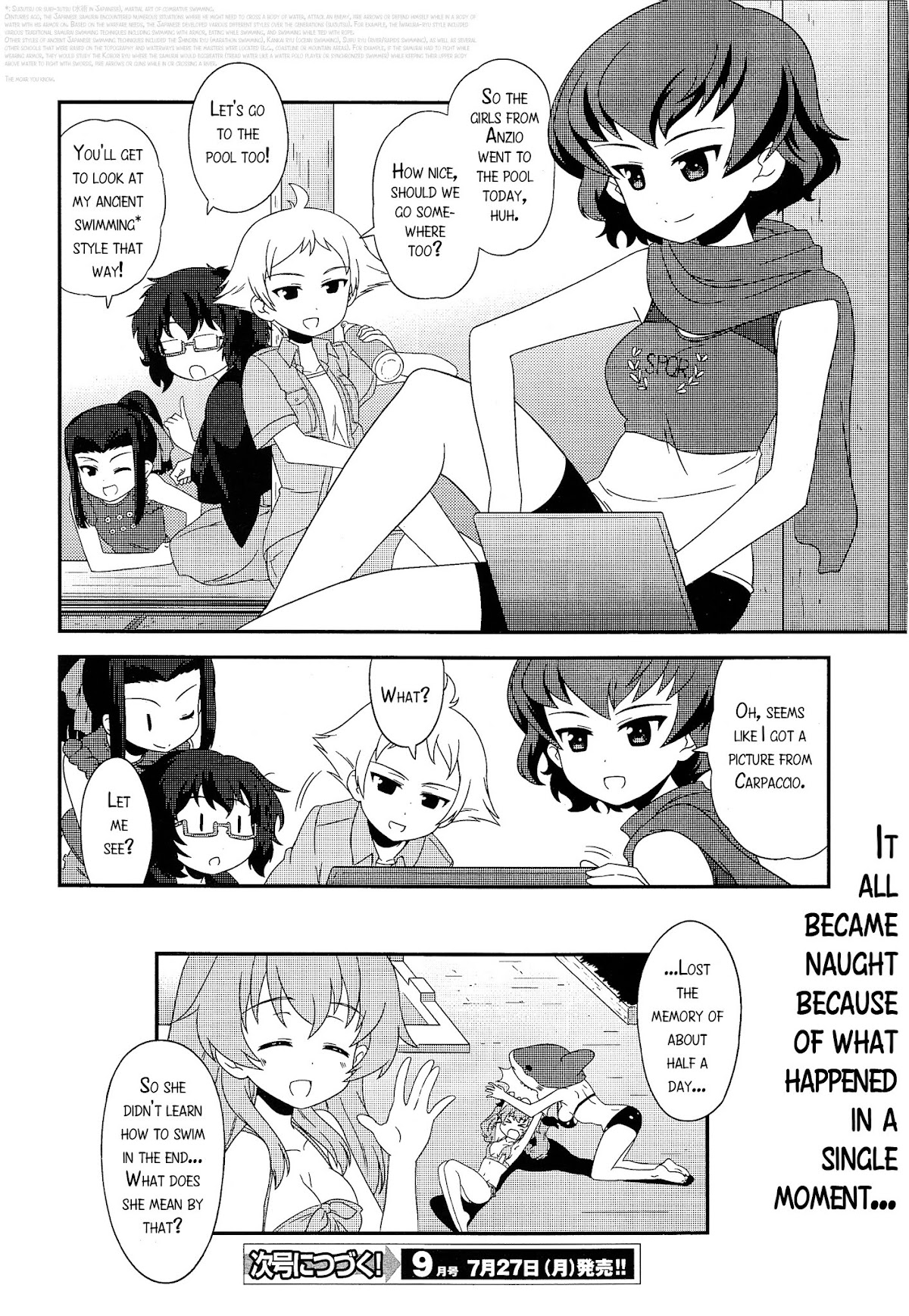 Girls & Panzer - Motto Love Love Sakusen desu! Chapter 27.2 page 17 - Chapter 27 v2 : It's- Anchovy, Swim!