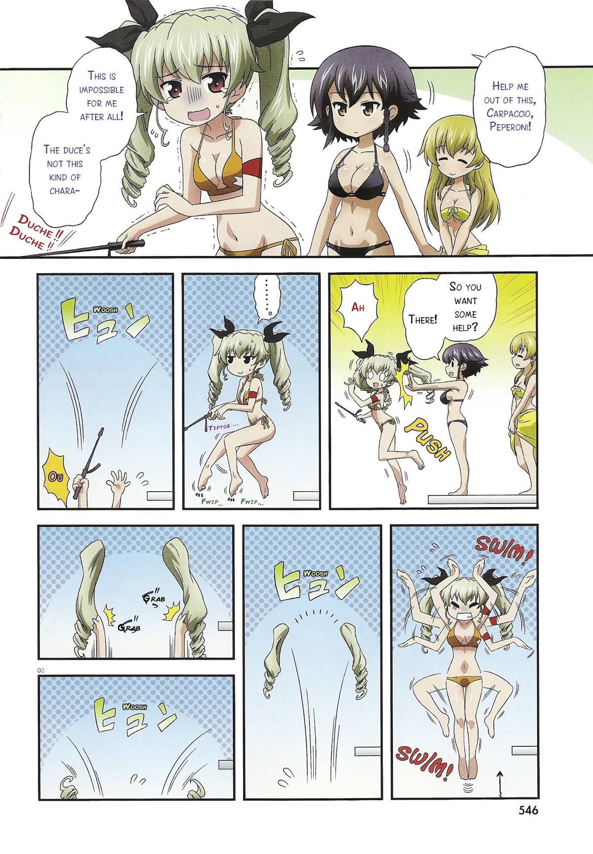 Girls & Panzer - Motto Love Love Sakusen desu! Chapter 27.2 page 2 - Chapter 27 v2 : It's- Anchovy, Swim!