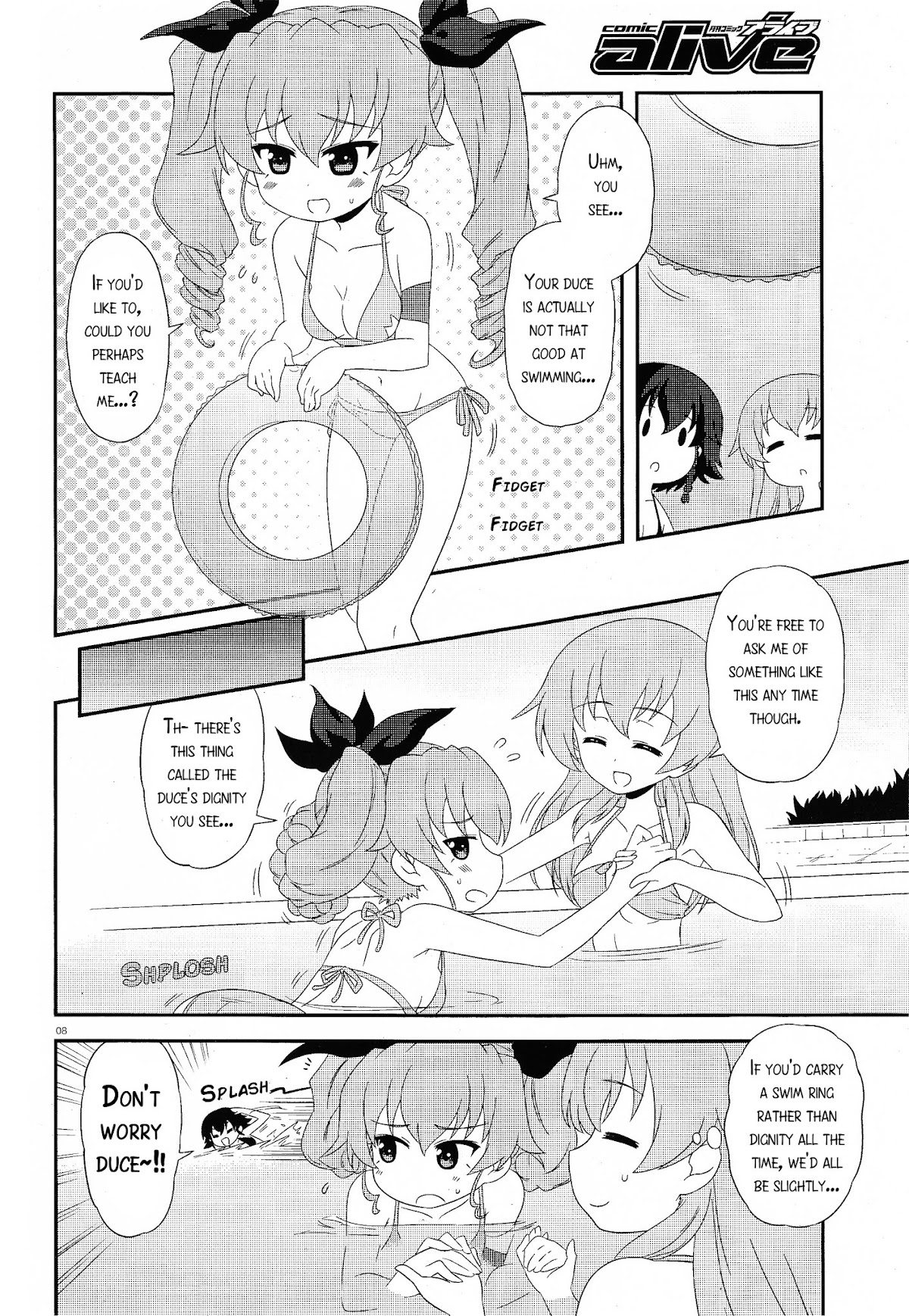 Girls & Panzer - Motto Love Love Sakusen desu! Chapter 27.2 page 7 - Chapter 27 v2 : It's- Anchovy, Swim!
