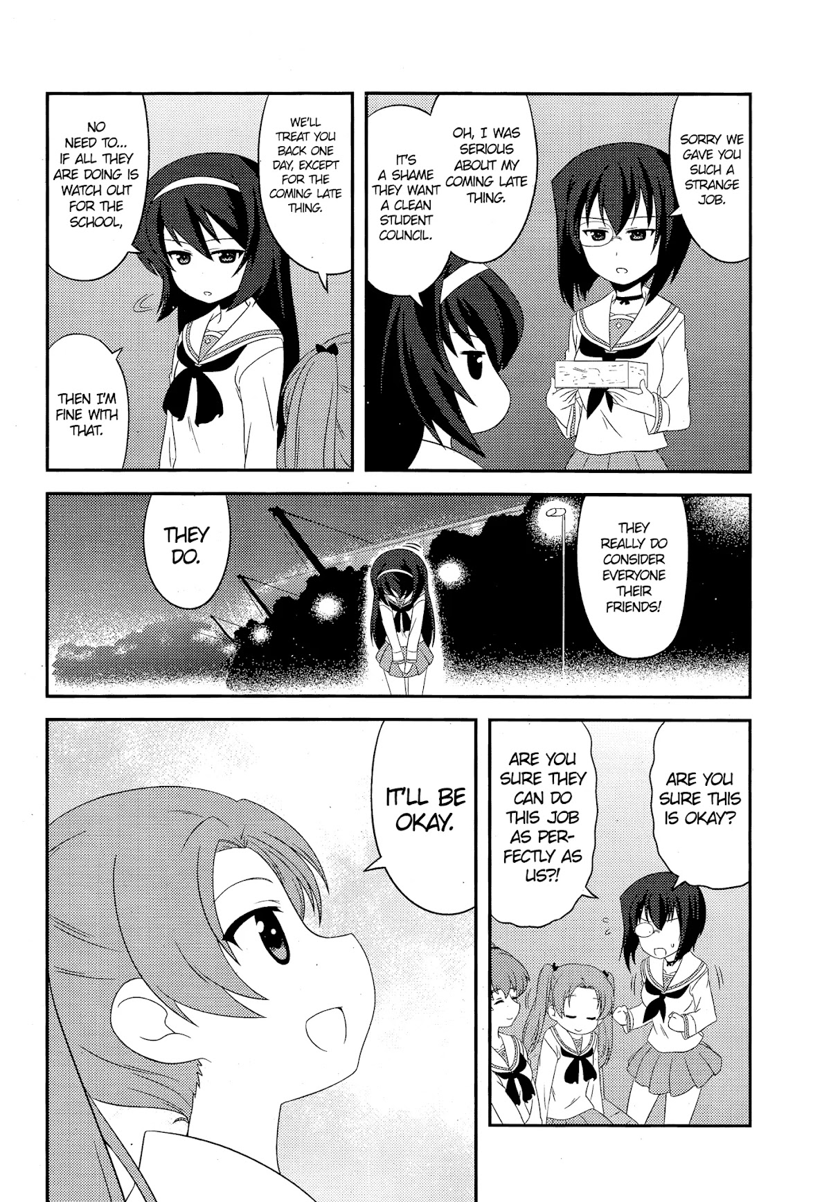 Girls & Panzer - Motto Love Love Sakusen desu! Chapter 48 page 14 - Chapter 48: It's the Isuzu Student Council!