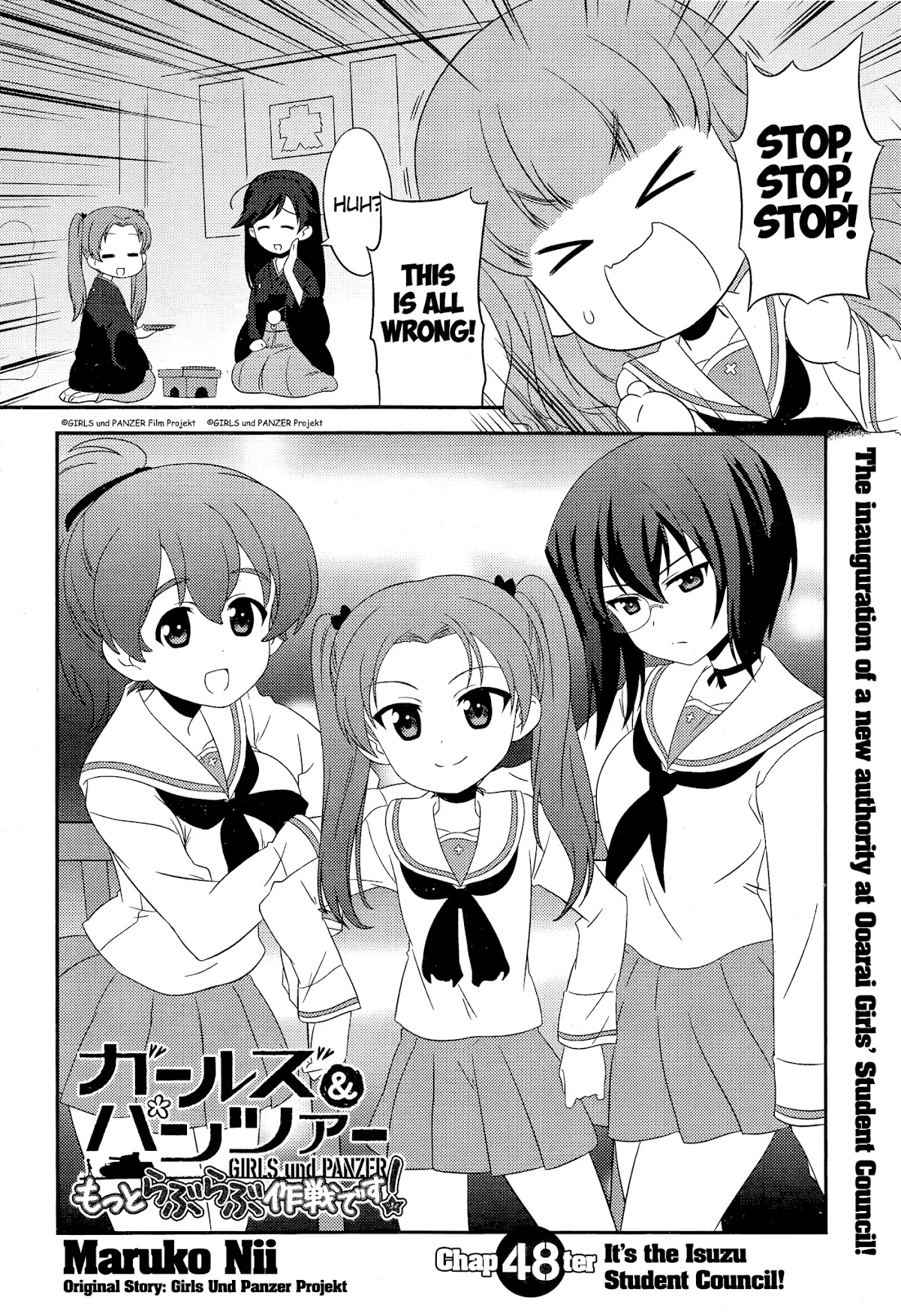 Girls & Panzer - Motto Love Love Sakusen desu! Chapter 48 page 2 - Chapter 48: It's the Isuzu Student Council!