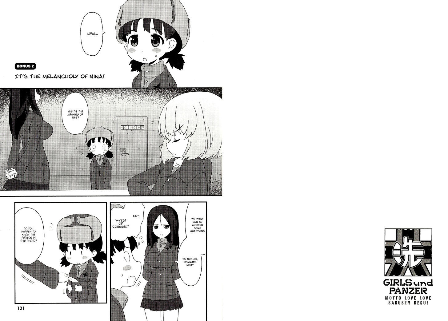 Girls & Panzer - Motto Love Love Sakusen desu! Chapter 5.2 page 1 - Chapter 5.2 : Omake 2 - It's the Melancholy of Nina!