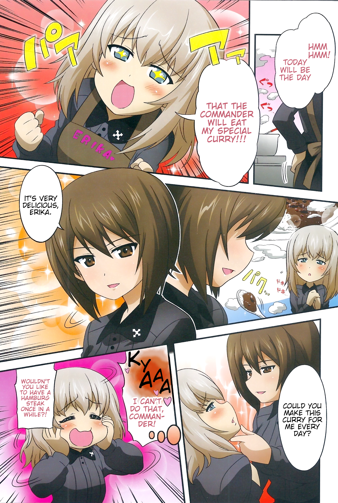 Girls & Panzer - Motto Love Love Sakusen desu! Chapter 52 page 1 - Chapter 52: It is Erika-curry Day! & It's Kuromorimine's Big Break!