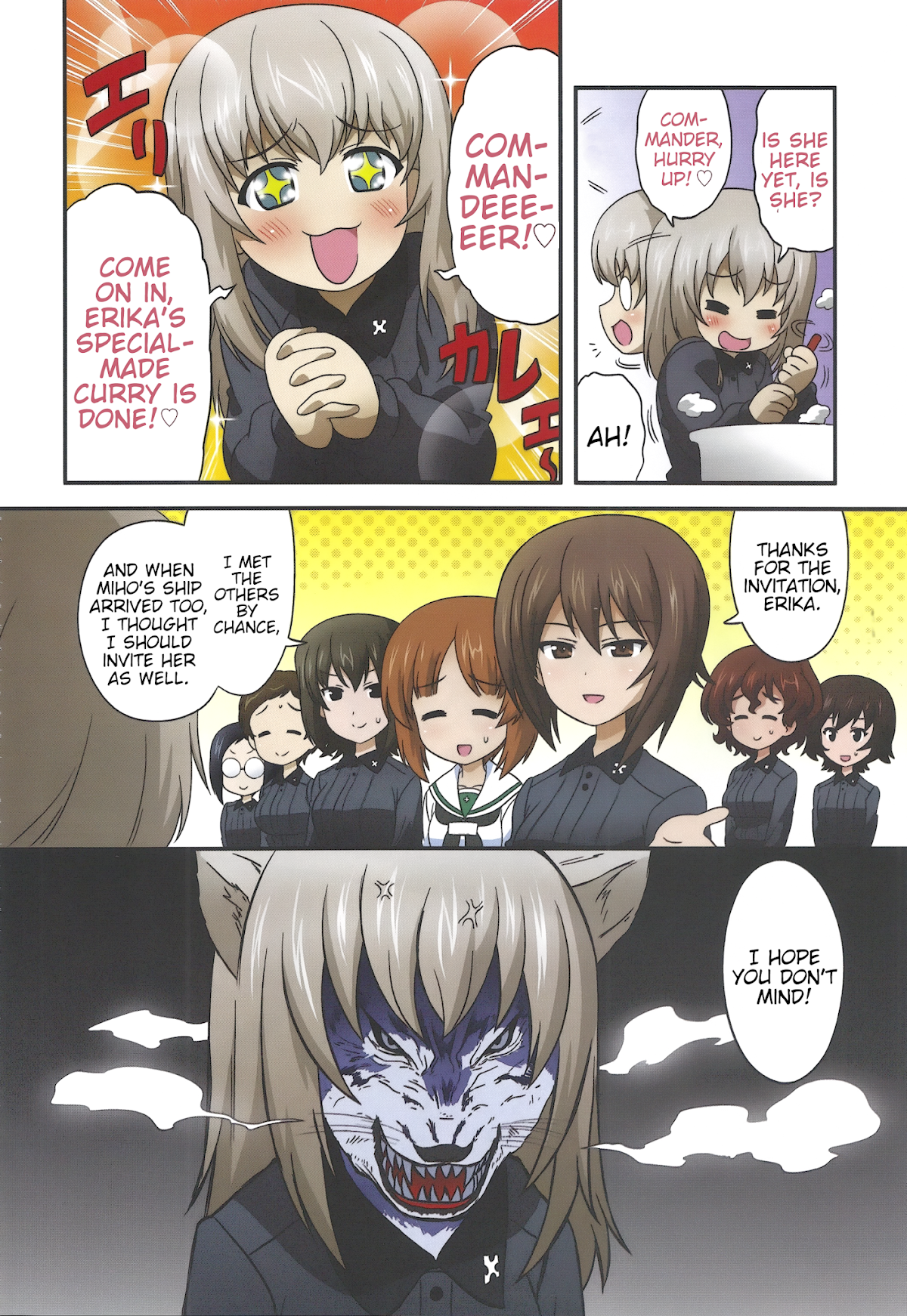 Girls & Panzer - Motto Love Love Sakusen desu! Chapter 52 page 2 - Chapter 52: It is Erika-curry Day! & It's Kuromorimine's Big Break!