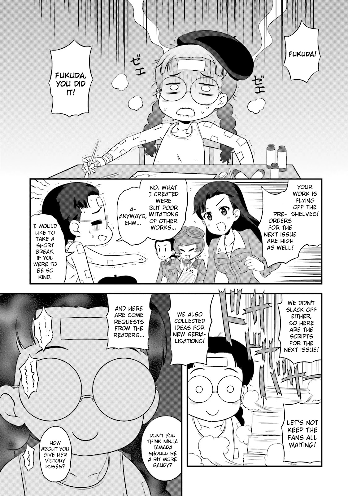 Girls & Panzer - Motto Love Love Sakusen desu! Chapter 58 page 11 - Chapter 58: It's Chihatan Manga Monthly!