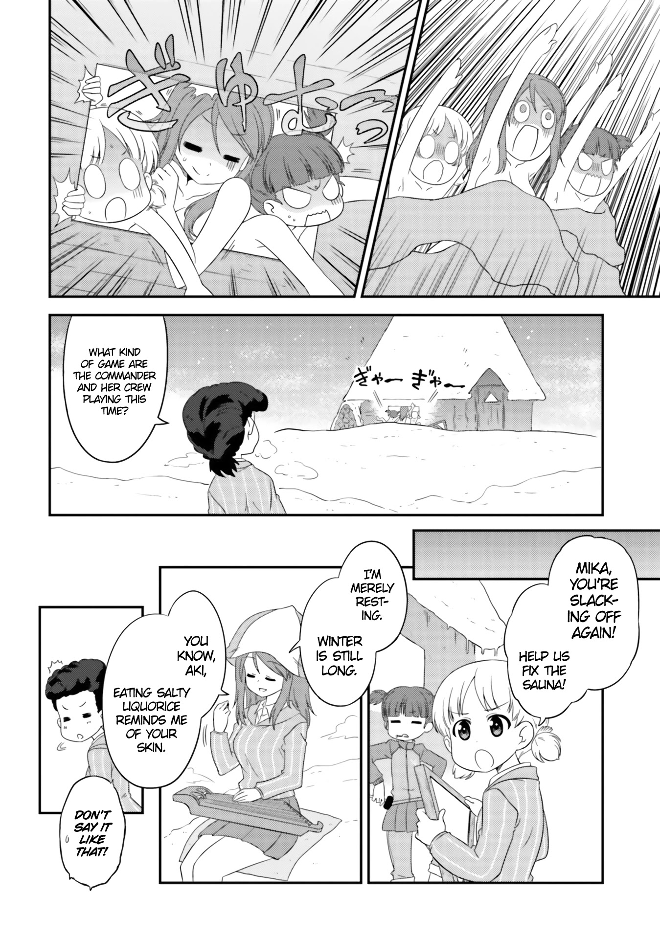 Girls & Panzer - Motto Love Love Sakusen desu! Chapter 66 page 12 - Chapter 66: It's Operation Escape the Sauna!