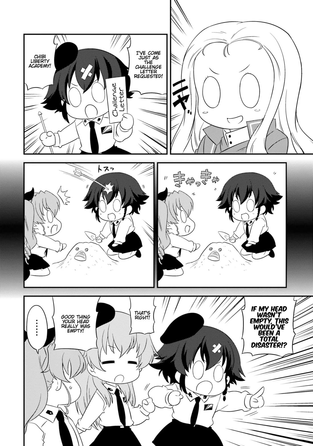 Girls & Panzer - Motto Love Love Sakusen desu! Chapter 75.5 page 2 - Chapter 75.5: Bonus ③ Chibi Liberty’s Challenge!
