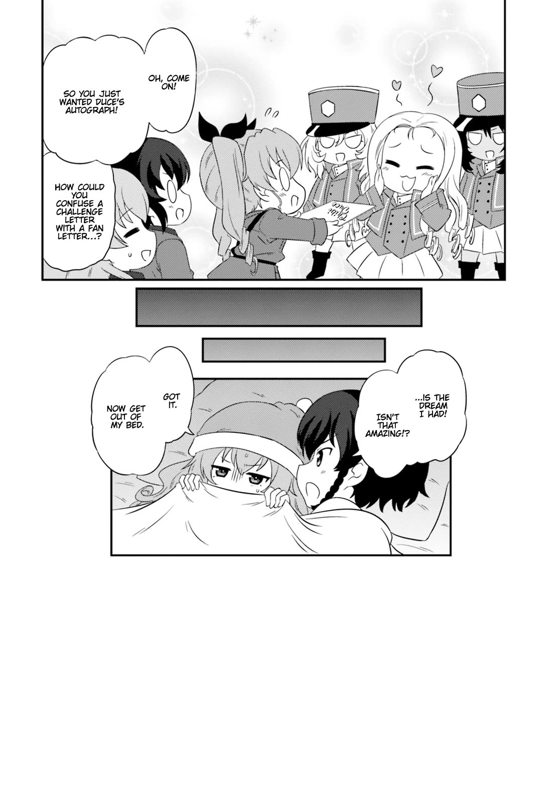 Girls & Panzer - Motto Love Love Sakusen desu! Chapter 75.5 page 8 - Chapter 75.5: Bonus ③ Chibi Liberty’s Challenge!
