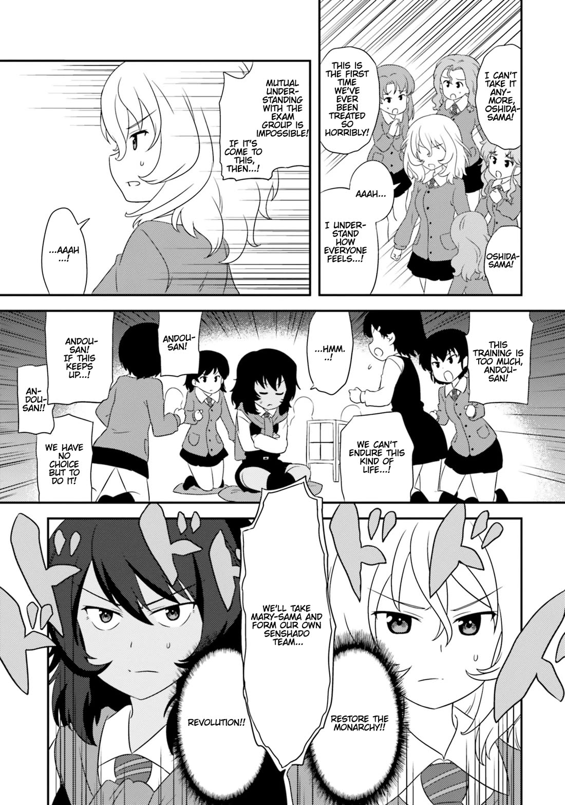 Girls & Panzer - Motto Love Love Sakusen desu! Chapter 76 page 12 - Chapter 76: It's the Night of the Revolution at BC Freedom Academy