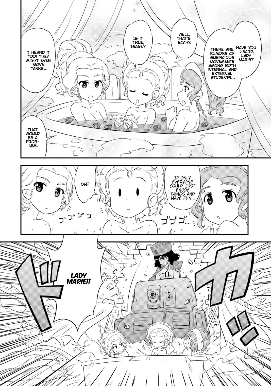 Girls & Panzer - Motto Love Love Sakusen desu! Chapter 76 page 13 - Chapter 76: It's the Night of the Revolution at BC Freedom Academy