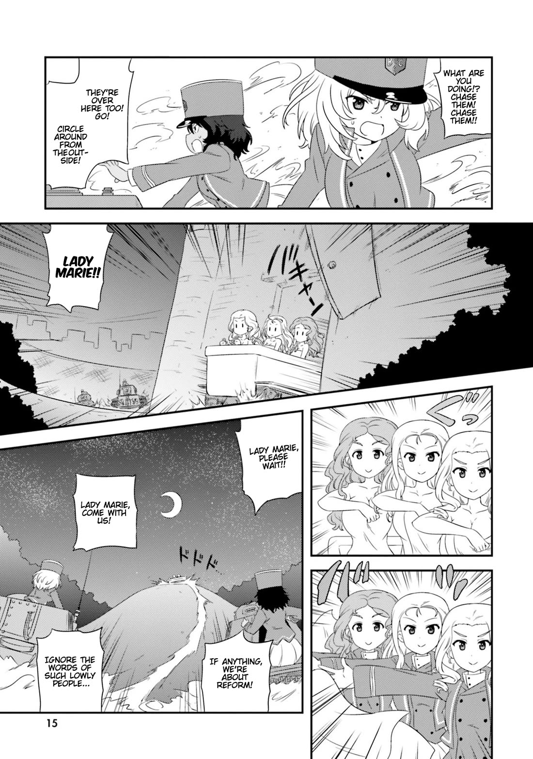 Girls & Panzer - Motto Love Love Sakusen desu! Chapter 76 page 16 - Chapter 76: It's the Night of the Revolution at BC Freedom Academy