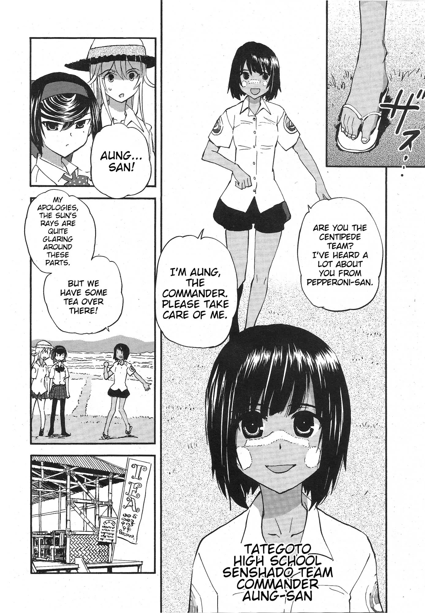 Girls & Panzer - Ribbon no Musha Chapter 13 page 12 - Chapter 13: Tategoto Highschool's Aung-san - Part 1