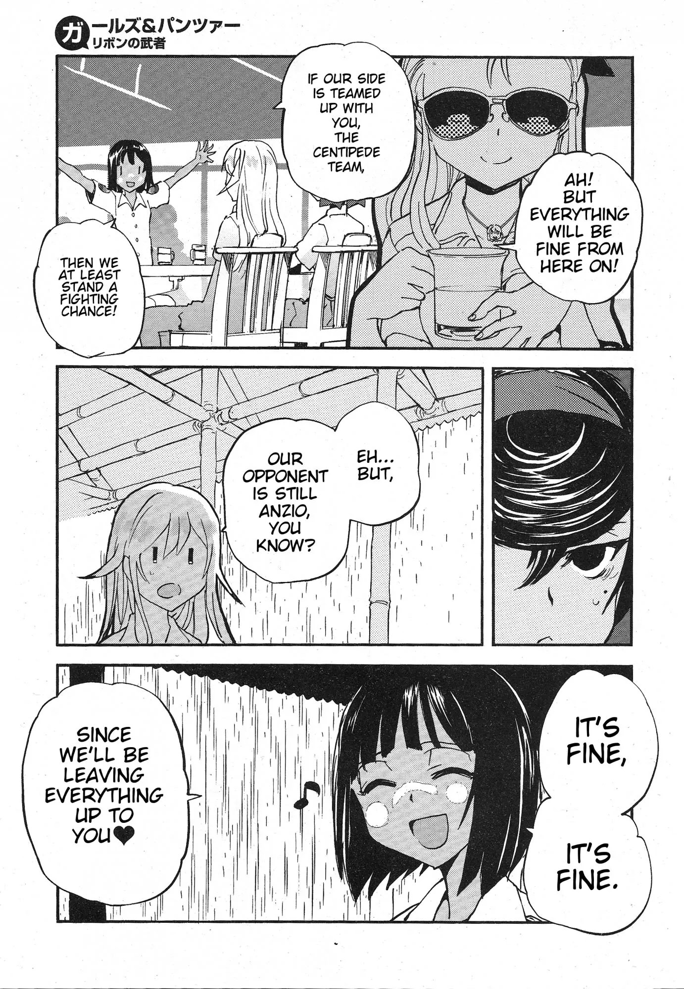 Girls & Panzer - Ribbon no Musha Chapter 13 page 15 - Chapter 13: Tategoto Highschool's Aung-san - Part 1