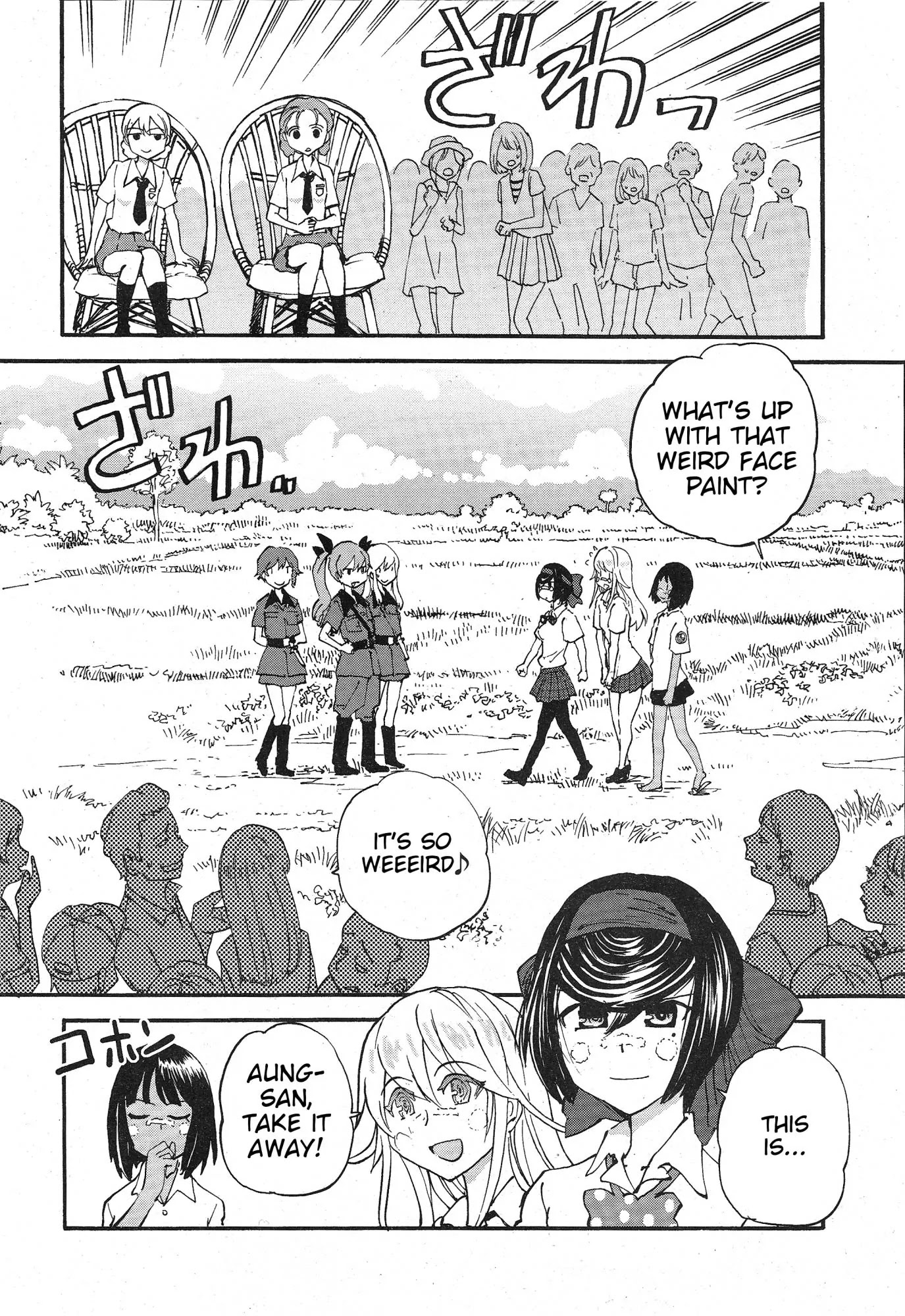 Girls & Panzer - Ribbon no Musha Chapter 13 page 25 - Chapter 13: Tategoto Highschool's Aung-san - Part 1