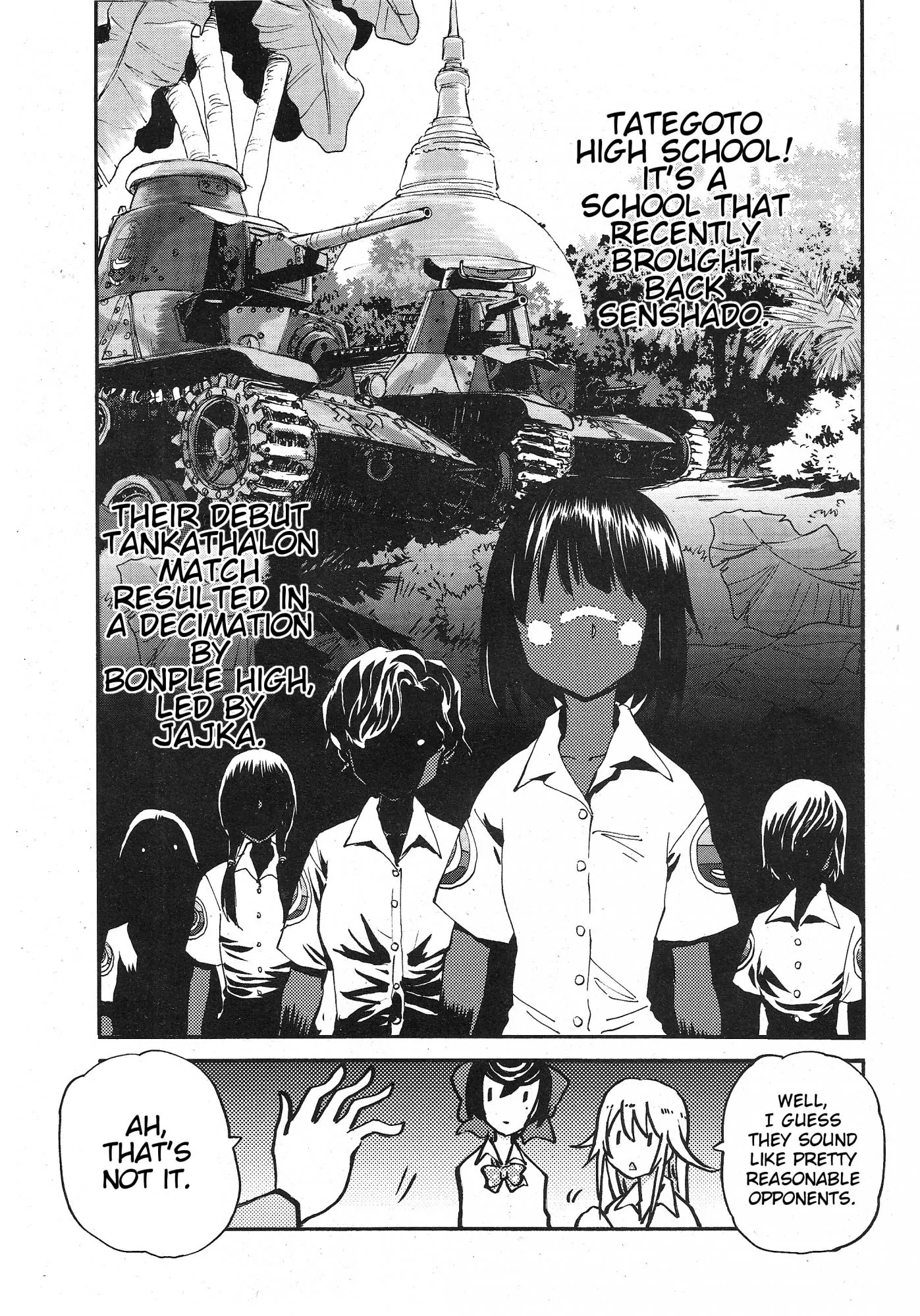 Girls & Panzer - Ribbon no Musha Chapter 13 page 6 - Chapter 13: Tategoto Highschool's Aung-san - Part 1