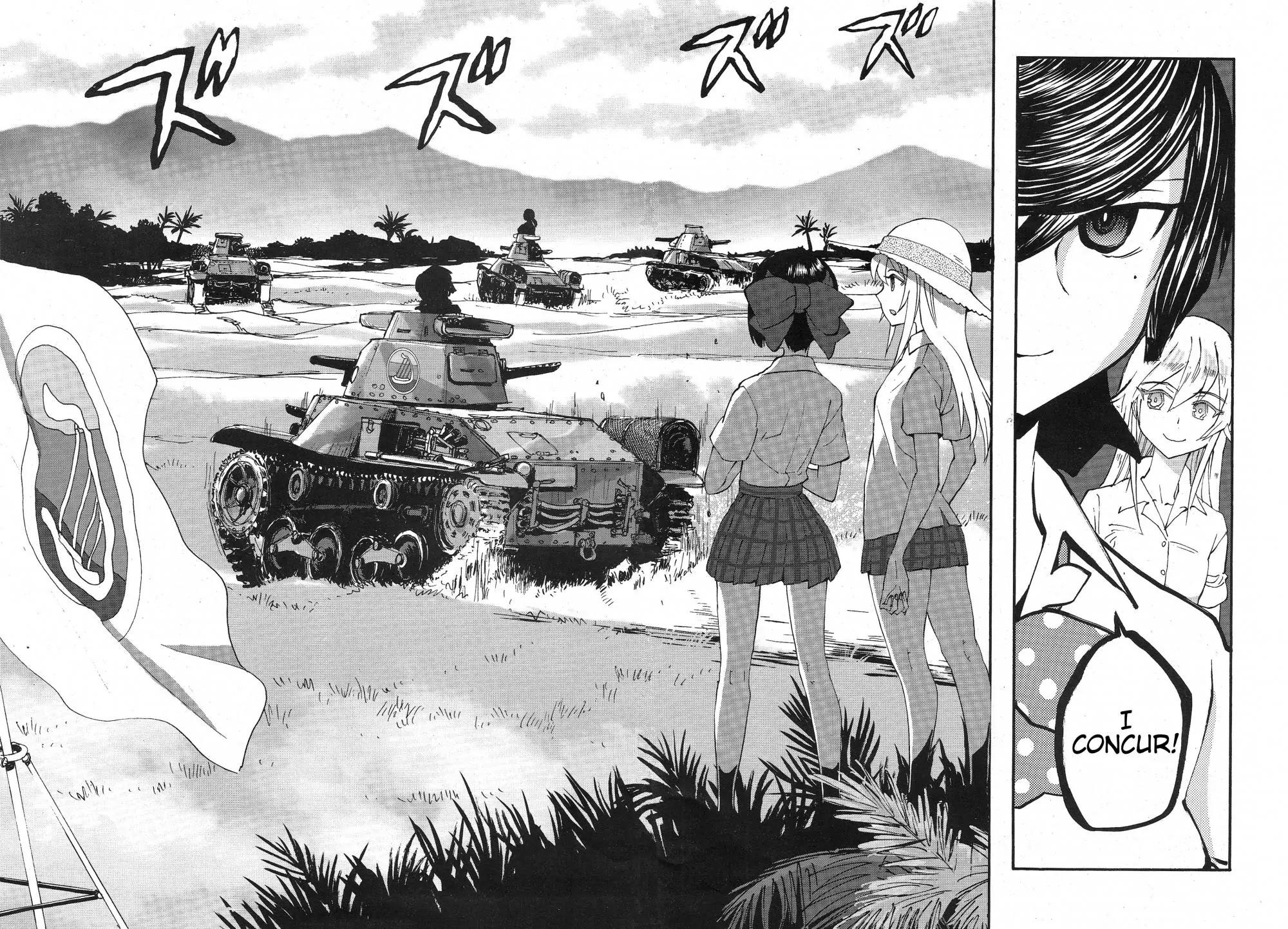 Girls & Panzer - Ribbon no Musha Chapter 13 page 9 - Chapter 13: Tategoto Highschool's Aung-san - Part 1