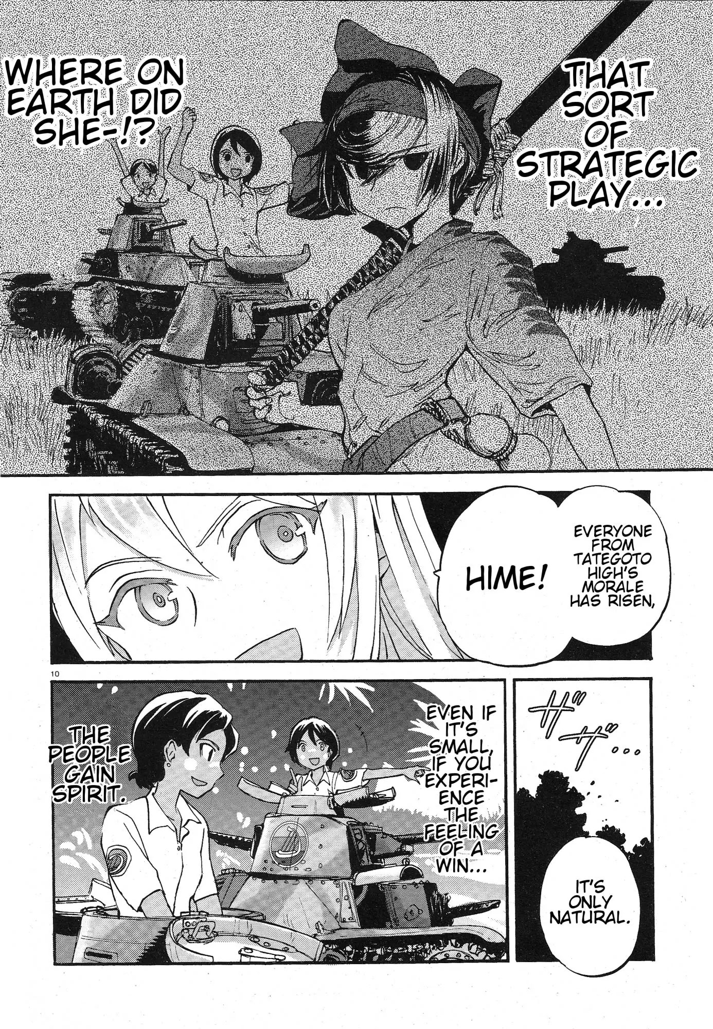 Girls & Panzer - Ribbon no Musha Chapter 14 page 10 - Chapter 14: Tategoto Highschool's Aung-san - Part 2