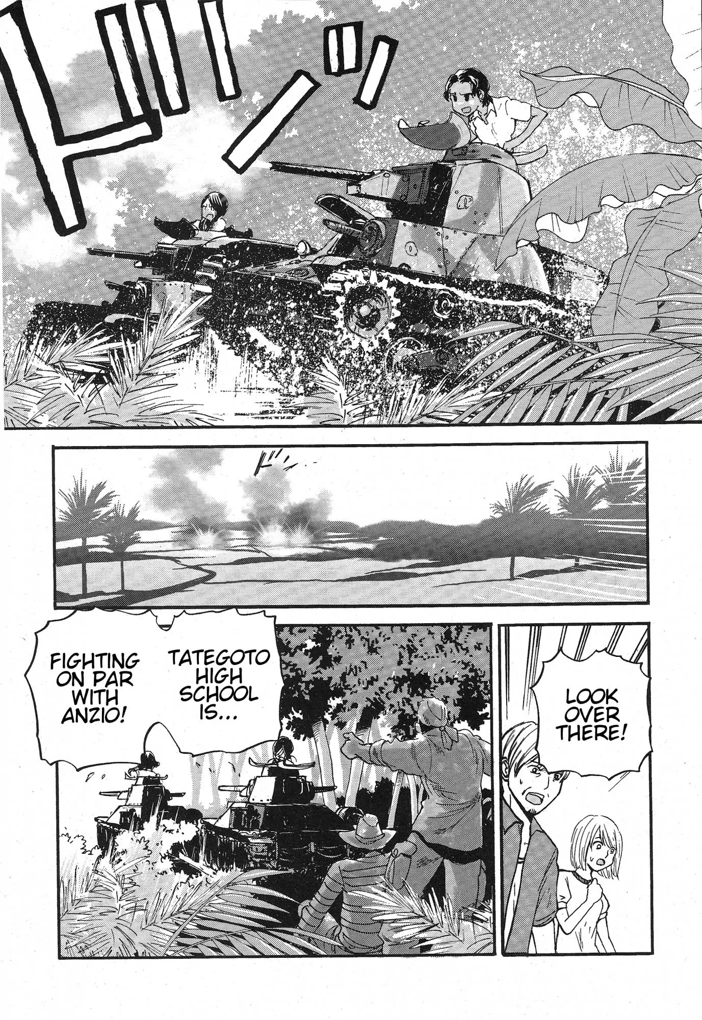 Girls & Panzer - Ribbon no Musha Chapter 14 page 2 - Chapter 14: Tategoto Highschool's Aung-san - Part 2