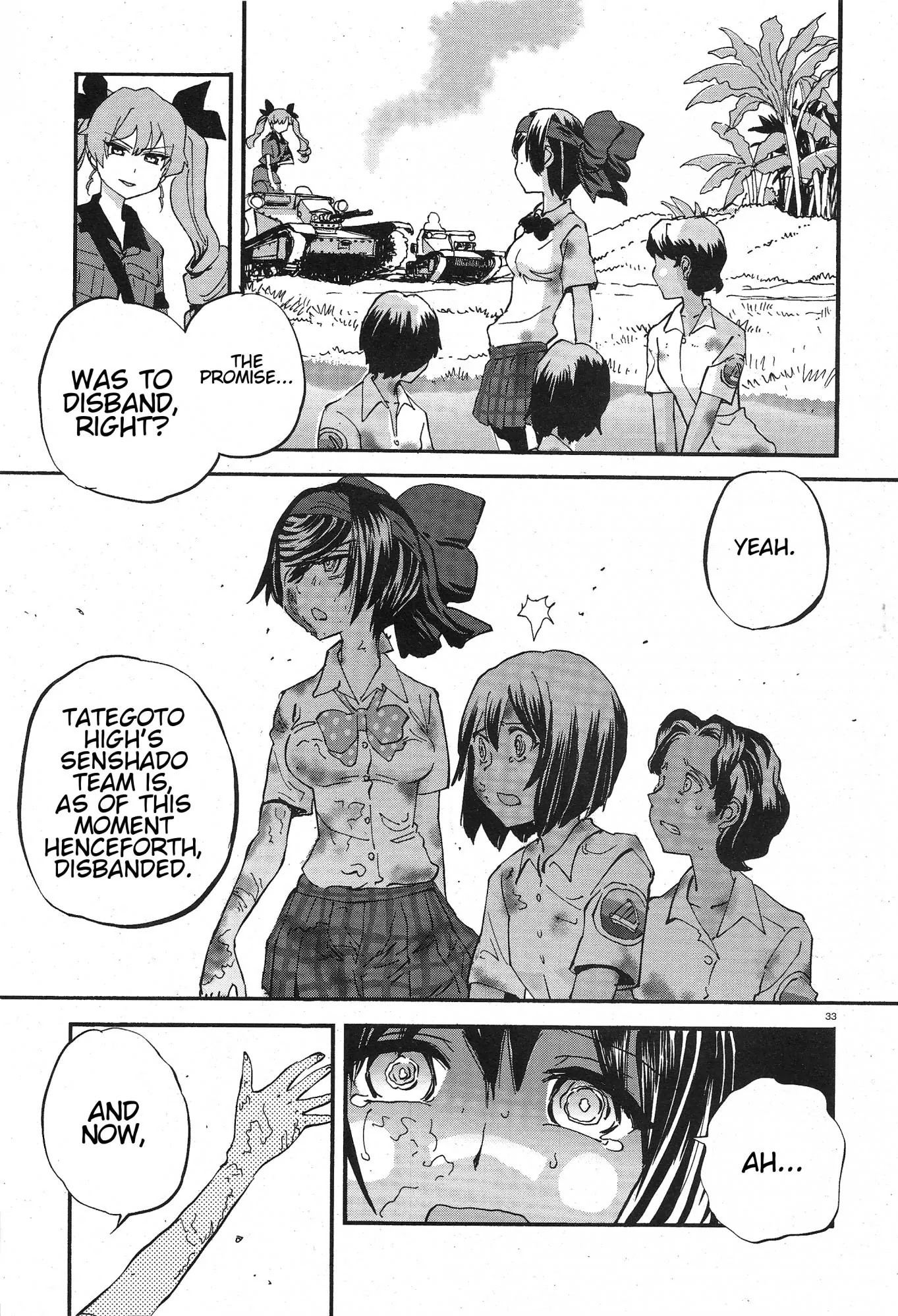 Girls & Panzer - Ribbon no Musha Chapter 14 page 32 - Chapter 14: Tategoto Highschool's Aung-san - Part 2