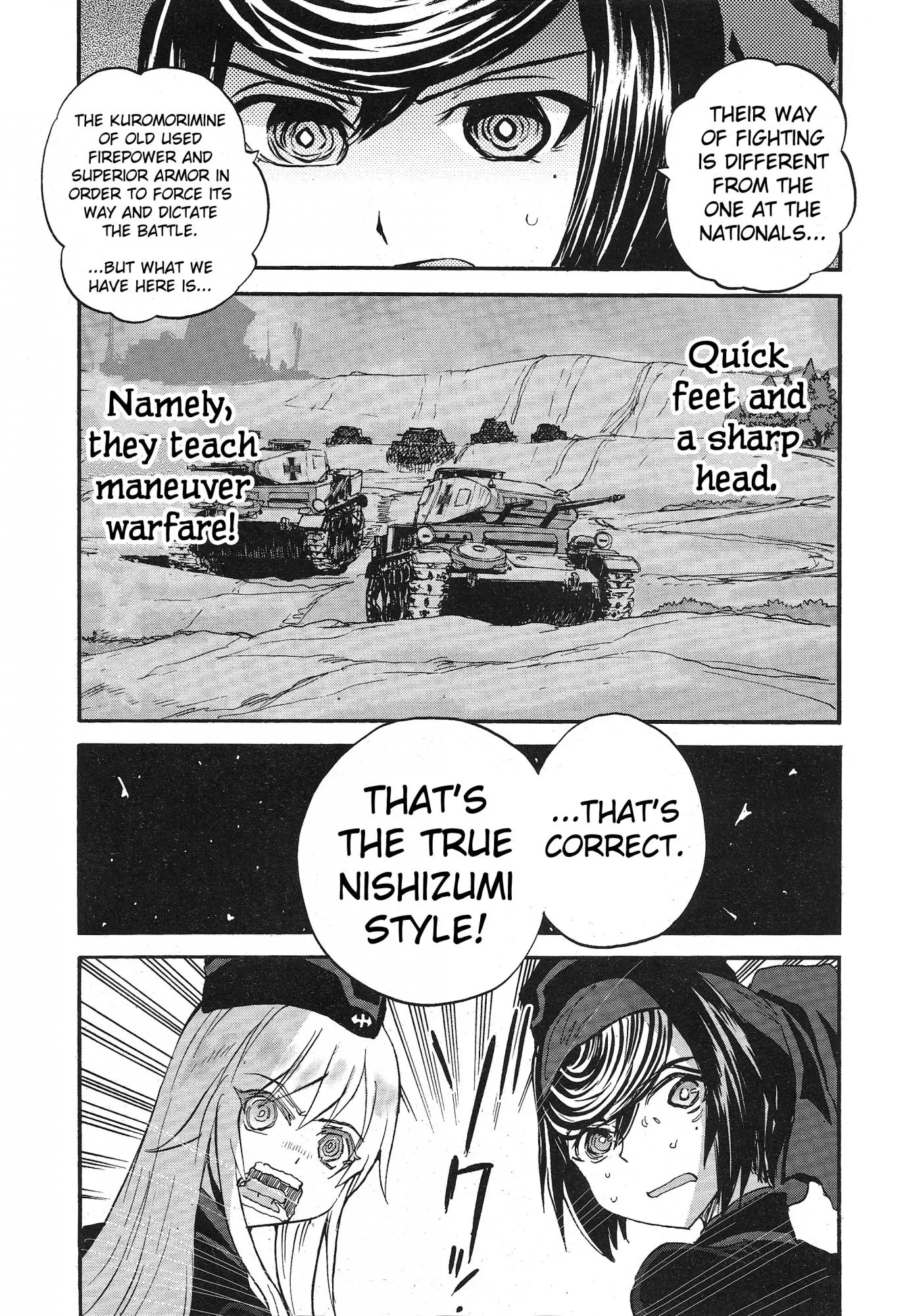 Girls & Panzer - Ribbon no Musha Chapter 15 page 12 - Chapter 15: Kuromorimine Strikes Back - Part 1