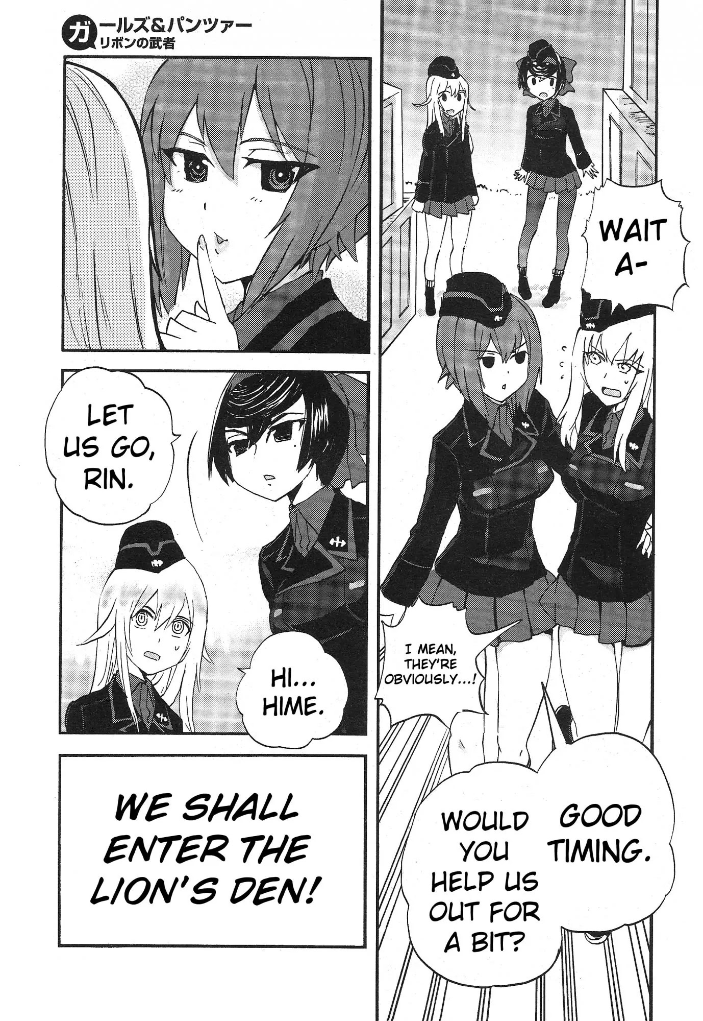 Girls & Panzer - Ribbon no Musha Chapter 15 page 14 - Chapter 15: Kuromorimine Strikes Back - Part 1
