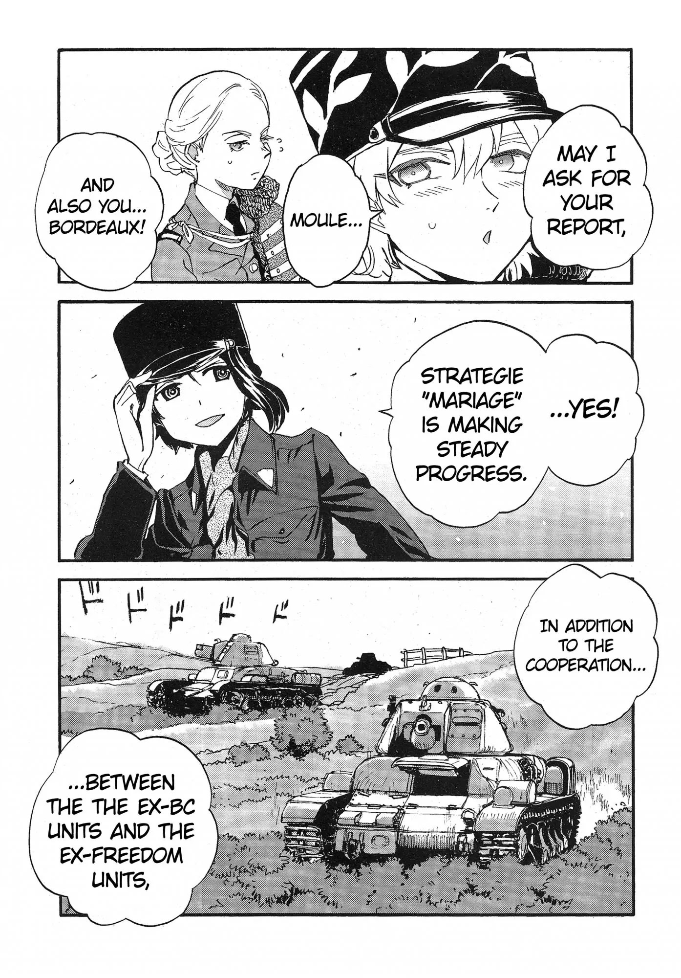 Girls & Panzer - Ribbon no Musha Chapter 15 page 36 - Chapter 15: Kuromorimine Strikes Back - Part 1