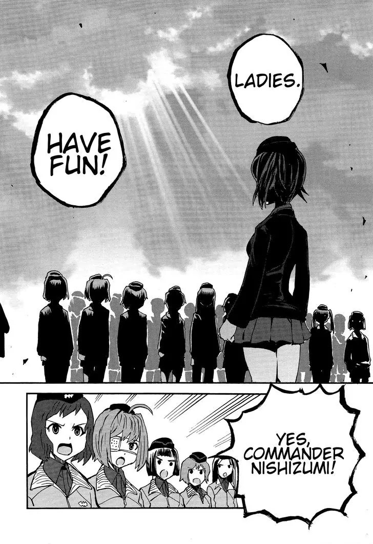 Girls & Panzer - Ribbon no Musha Chapter 16 page 22 - Chapter 16 : Kuromorimine Strikes Back - Part 2