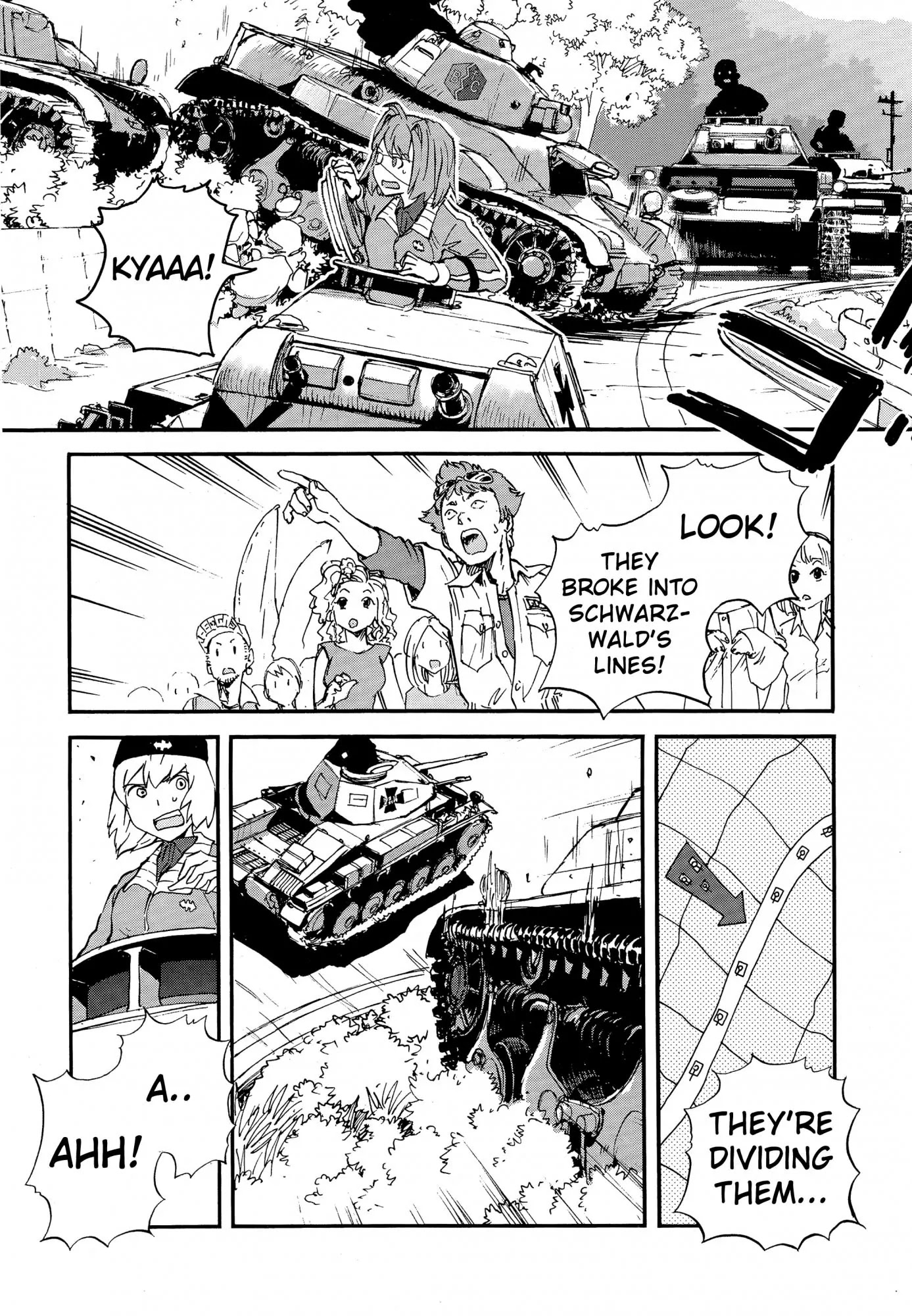 Girls & Panzer - Ribbon no Musha Chapter 18 page 28 - Chapter 18: Kuromorimine Strikes Back - Part 4