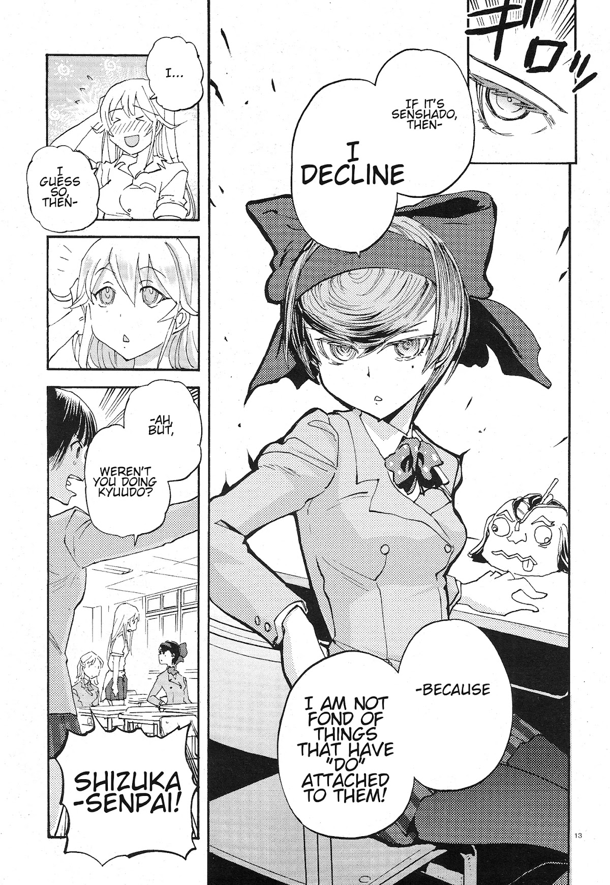 Girls & Panzer - Ribbon no Musha Chapter 2 page 14 - Chapter 2: The Two's Encounter