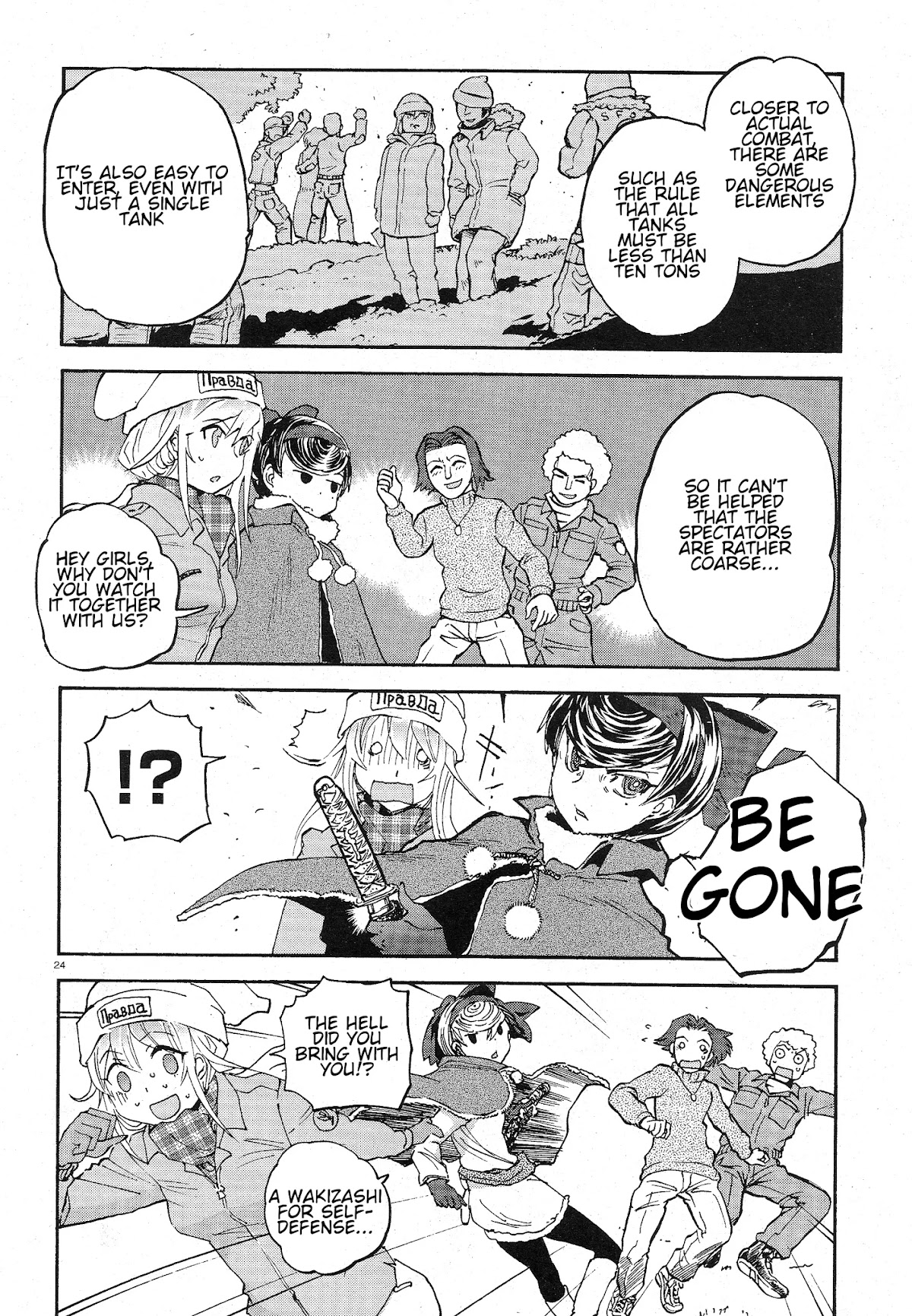 Girls & Panzer - Ribbon no Musha Chapter 2 page 24 - Chapter 2: The Two's Encounter