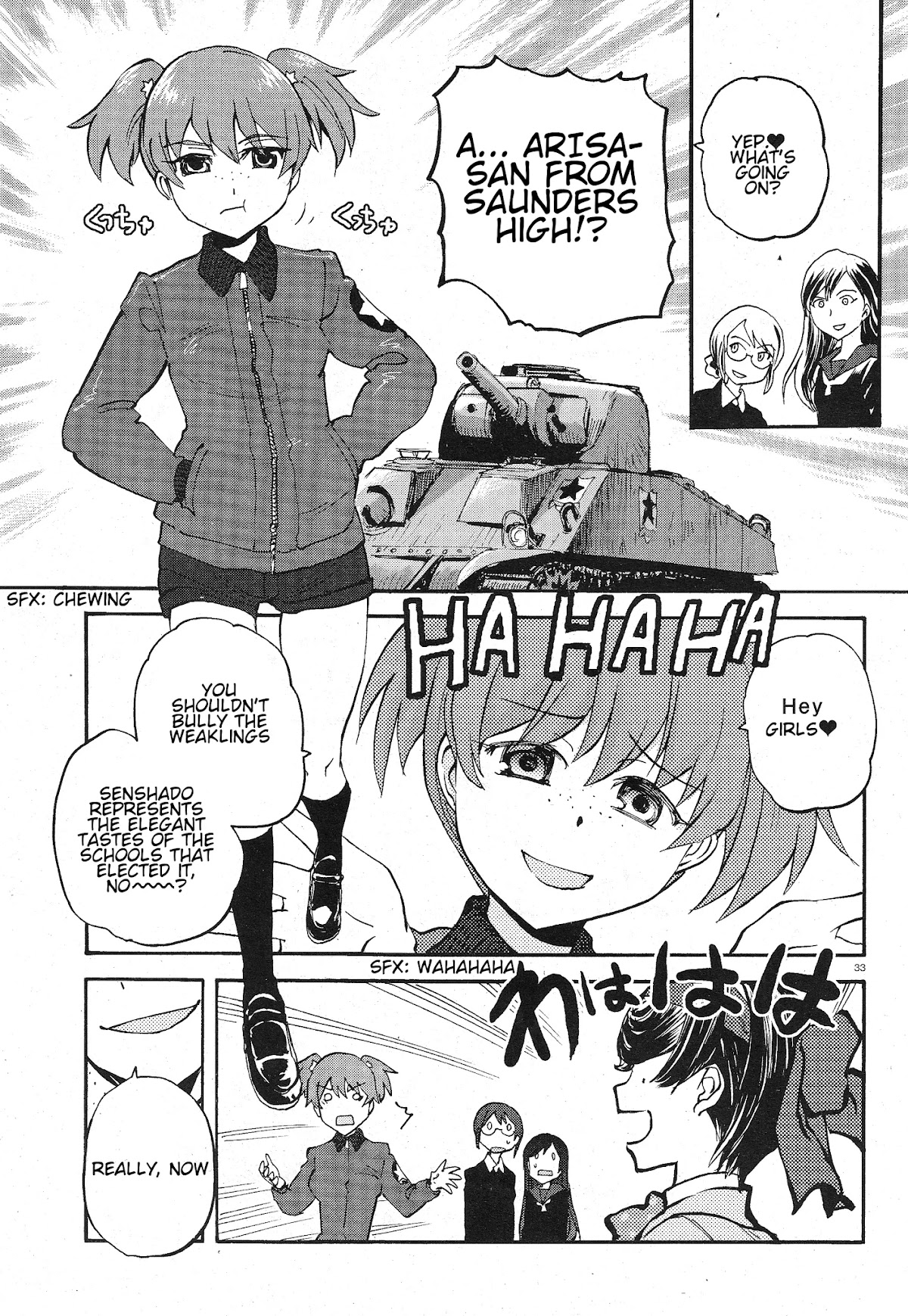 Girls & Panzer - Ribbon no Musha Chapter 2 page 33 - Chapter 2: The Two's Encounter