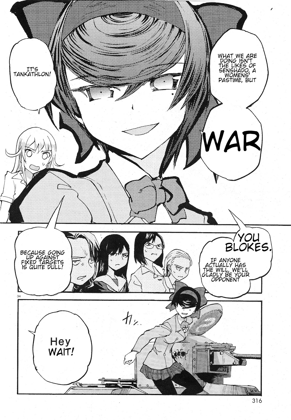 Girls & Panzer - Ribbon no Musha Chapter 2 page 34 - Chapter 2: The Two's Encounter