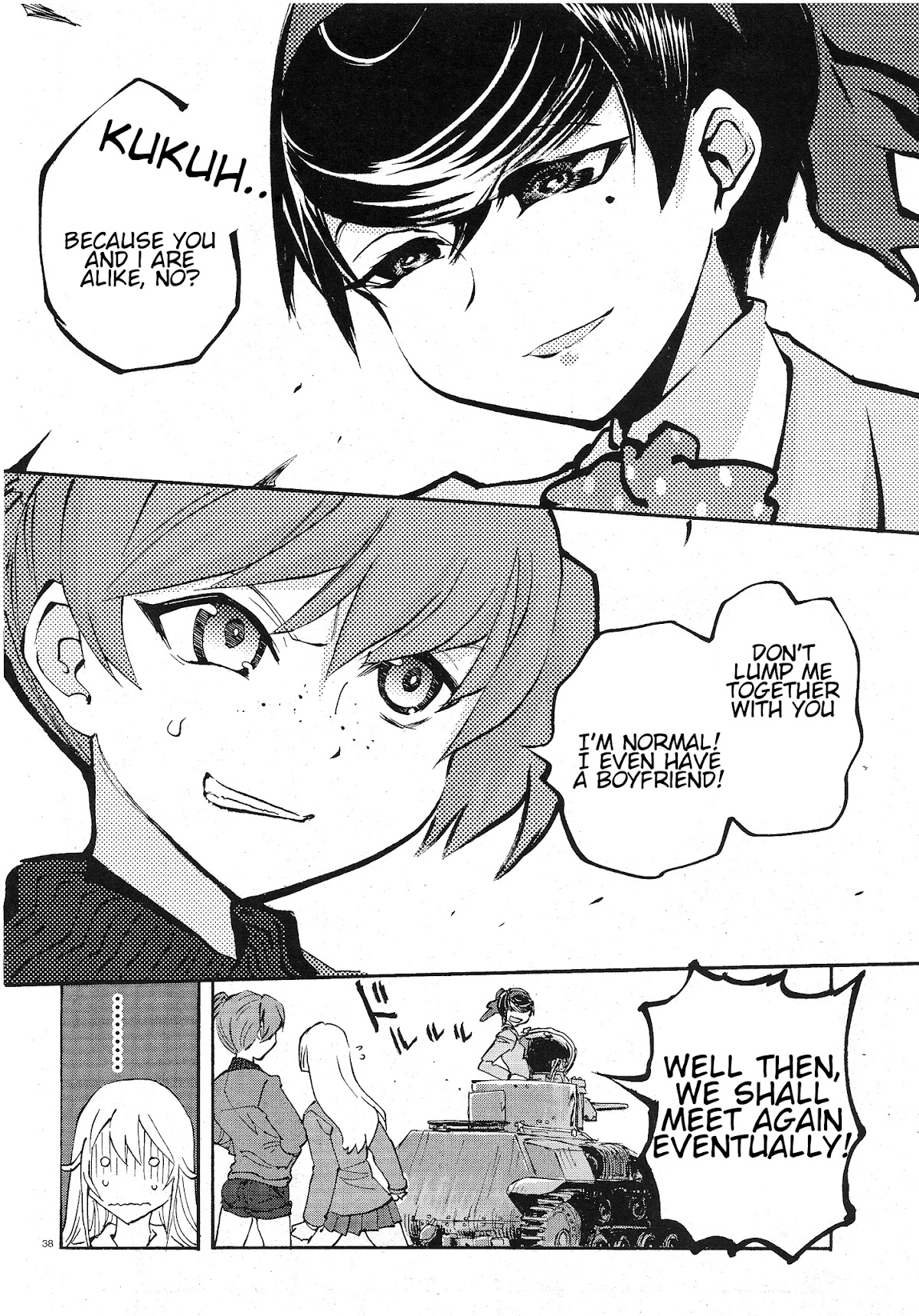Girls & Panzer - Ribbon no Musha Chapter 2 page 38 - Chapter 2: The Two's Encounter
